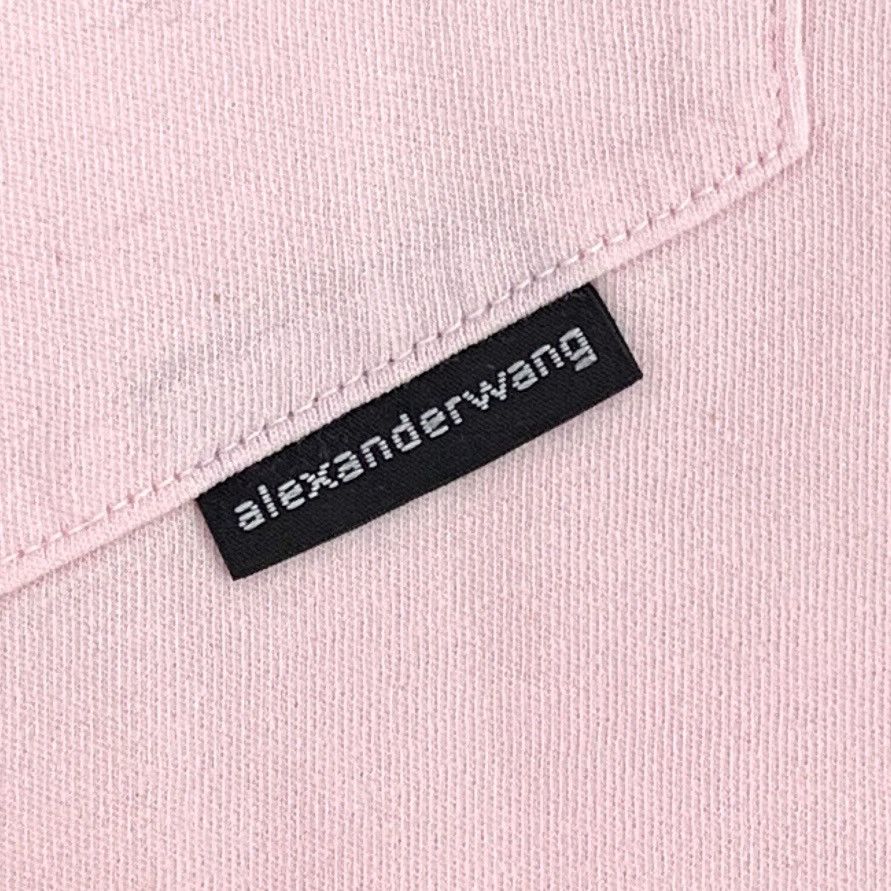 Alexander Wang Alexander Wang Pink Pocket Design Short Sleeve T-shirt K26WX Size XL / US 12-14 / IT 48-50 - 6 Thumbnail