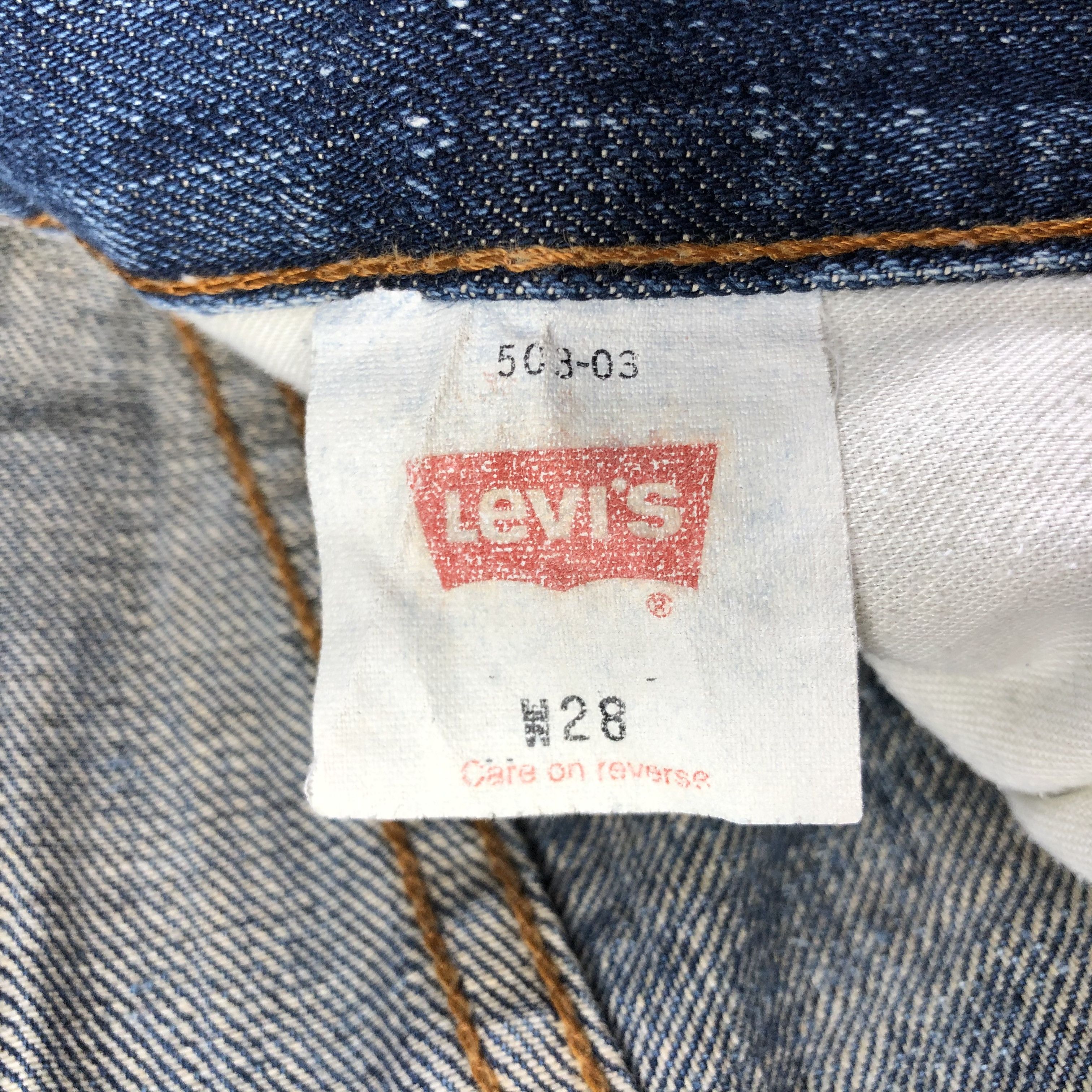 Levi's Vintage Levis 503 Jeans Medium Wash Denim KJ1776 Size US 28 / EU 44 - 10 Thumbnail