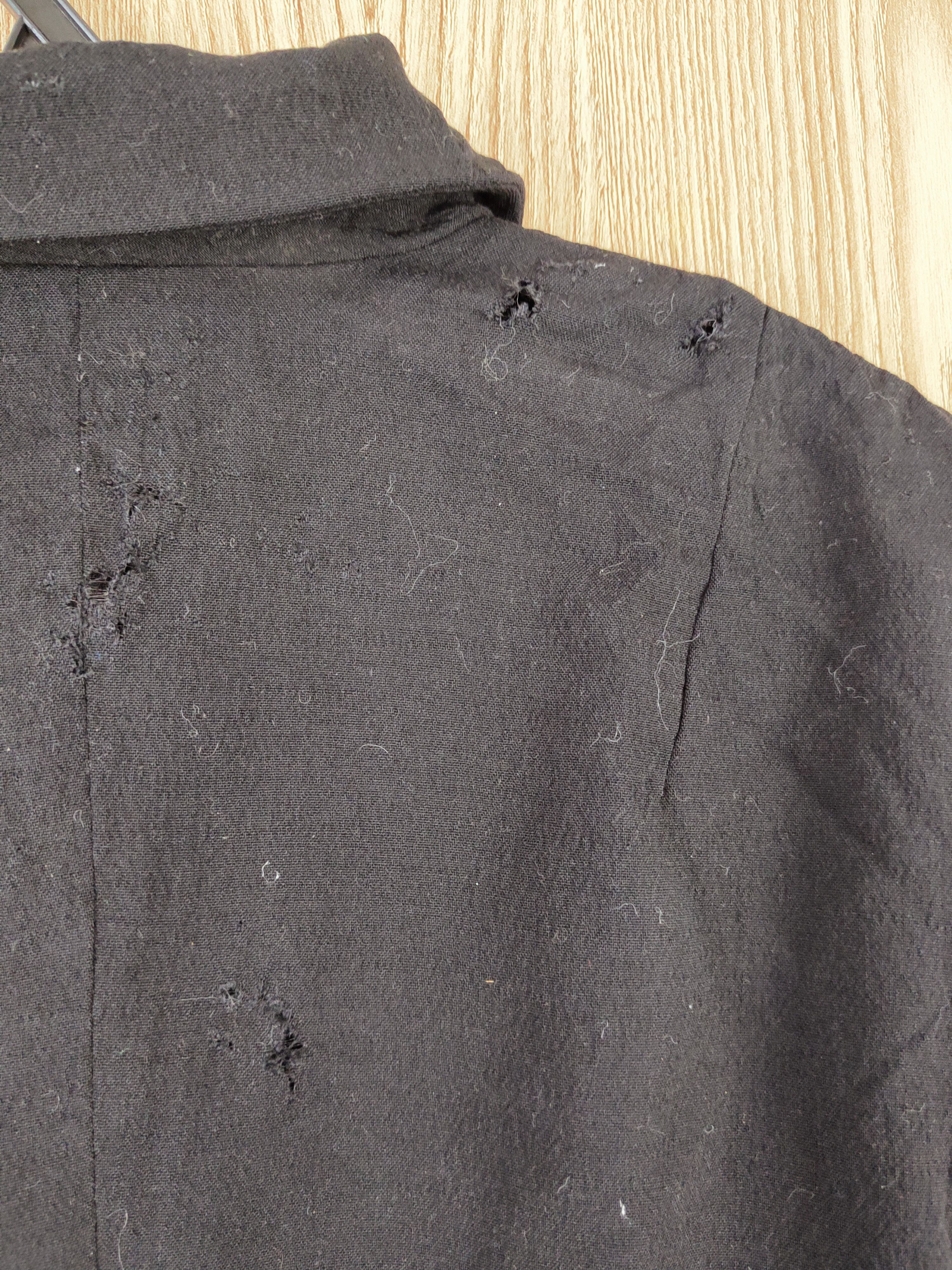 Japanese Brand × Vintage Japan ripped distressed Black Crop Top Blazers #W585 Size S / US 4 / IT 40 - 11 Thumbnail