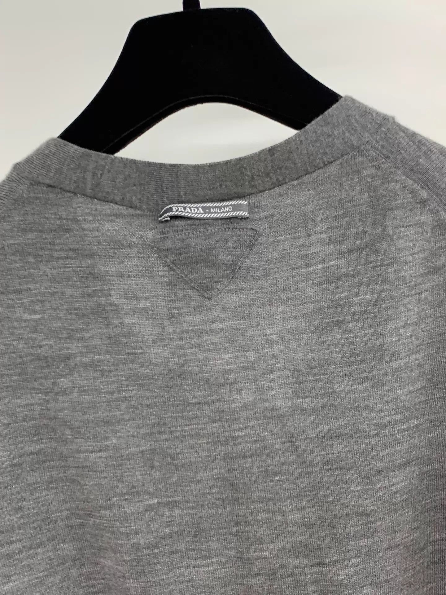 Prada Prada Gray Wool Knit Cardigan 38 NWT Size XS / US 0-2 / IT 36-38 - 4 Thumbnail