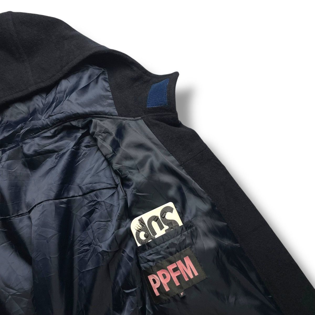 If Six Was Nine 🇯🇵 PPFM METAL BUCKLE STRAP PUNK GOTHIC LONG HEAVY COAT JACKET Size US L / EU 52-54 / 3 - 13 Thumbnail