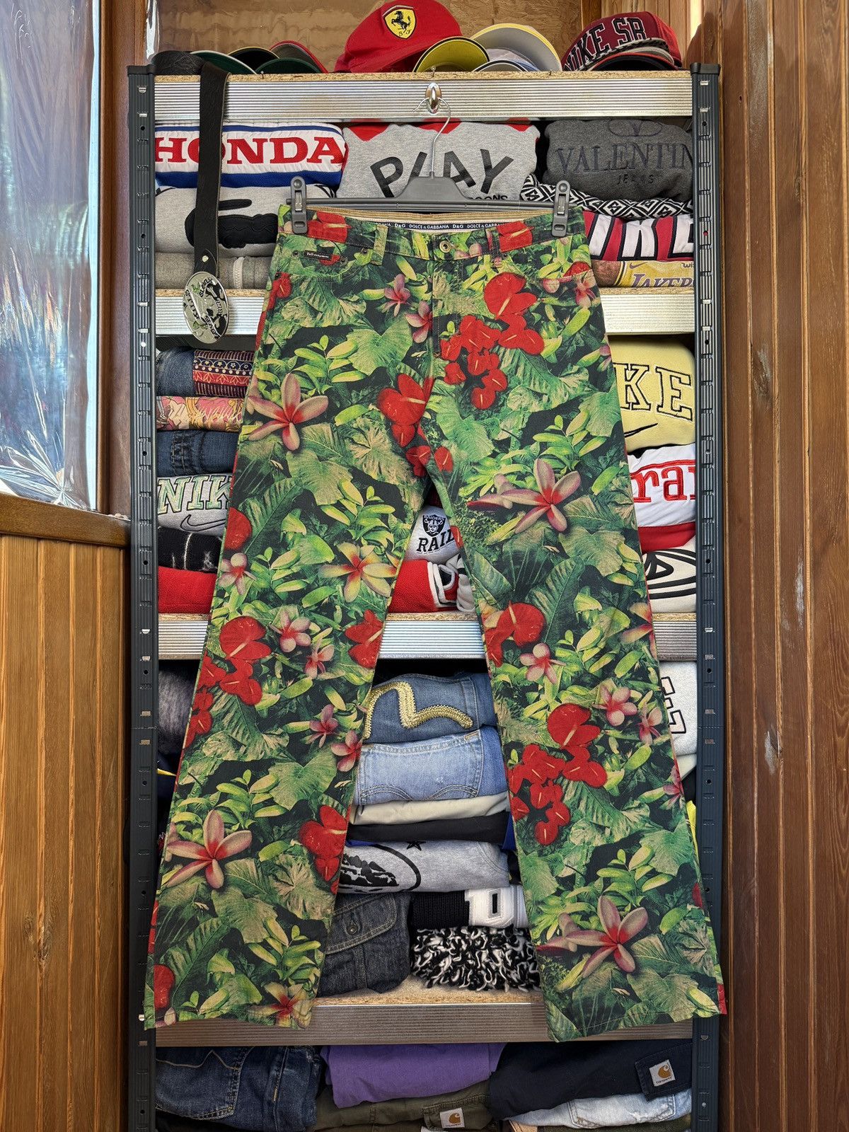Dolce & Gabbana Vintage Dolce Gabbana Flowers Y2K Cropped Pants Hype Rare Size US 33 - 1 Thumbnail