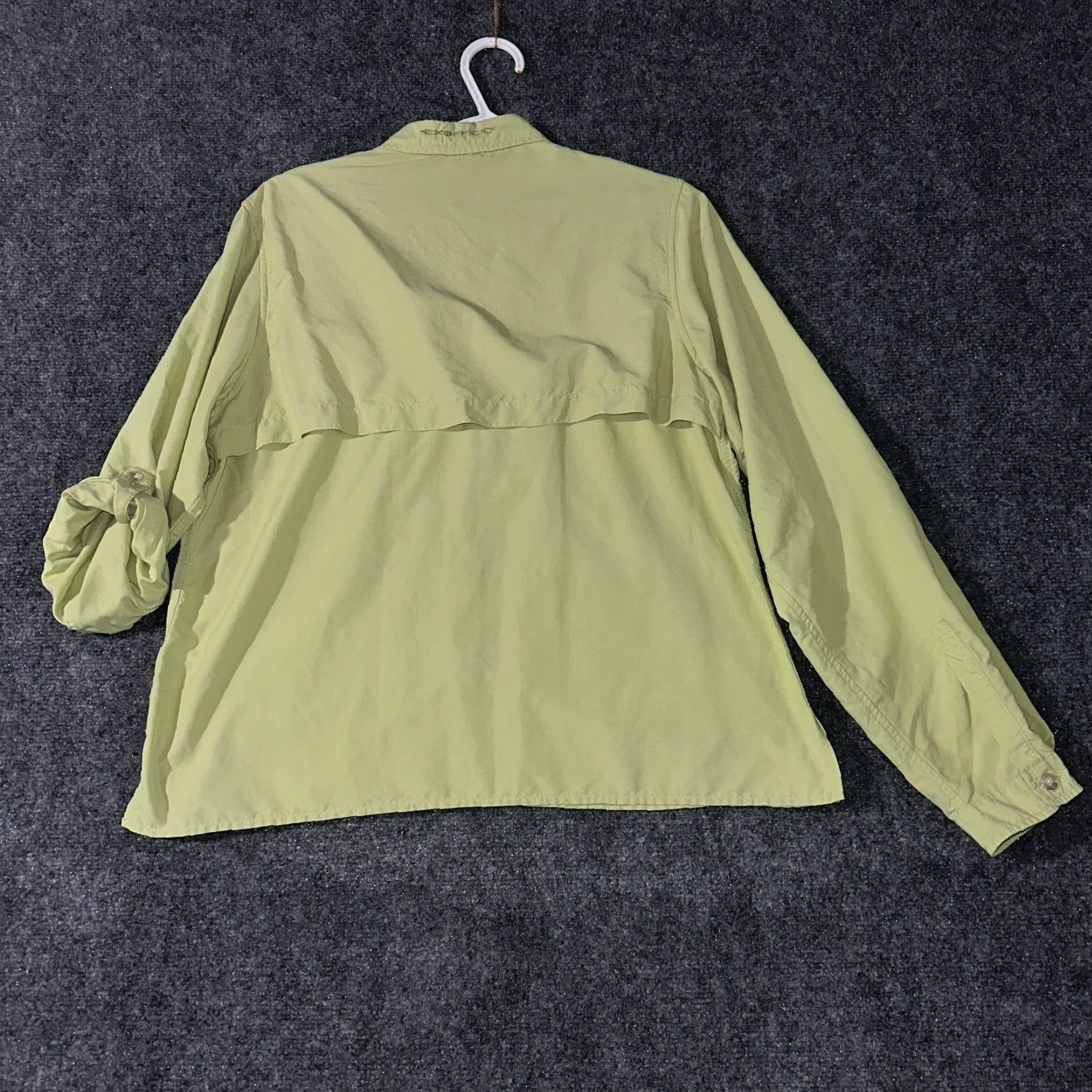 ExOfficio ExOfficio Top Womens L Roll Tab Sleeve Button Up Zip Pockets Vented Hike Size L / US 10 / IT 46 - 7 Thumbnail