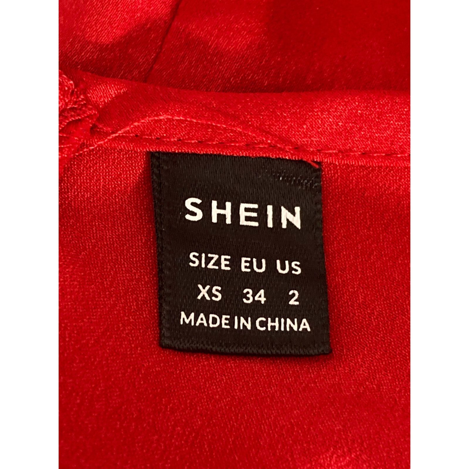 Shein SHEIN Women's Red Midi Slip Dress XS Thin Straps Flattering Size XS / US 0-2 / IT 36-38 - 4 Thumbnail