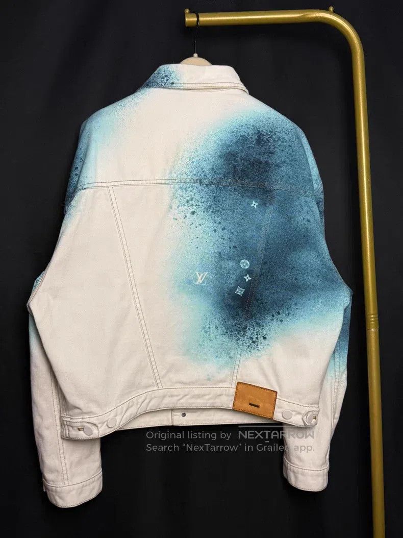 Louis Vuitton Louis Vuitton White ink-splashed denim jacket Size US M / EU 48-50 / 2 - 4 Thumbnail