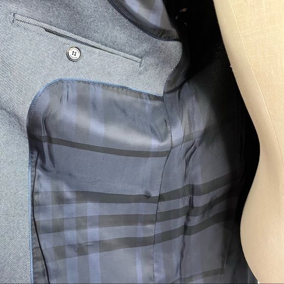 Burberry Burberry Nova Check Wool Blazer Size 44R - 9 Thumbnail