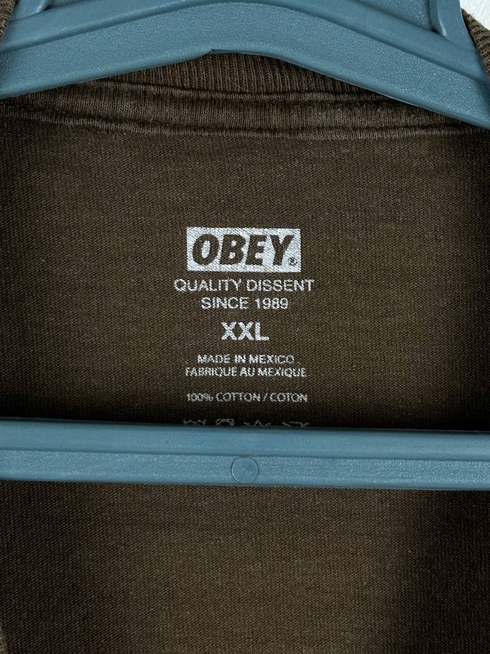 Obey Obey Sunshine Brown T-Shirt Size XXL Size US XXL / EU 58 / 5 - 6 Thumbnail