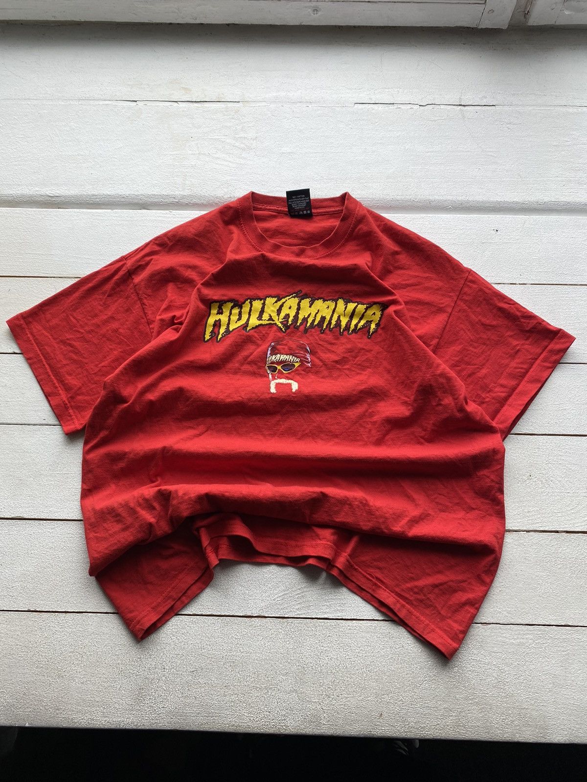 Vintage × WWE 2005 WWE Hulkamania Wrestling Mania Licensed Red Mens Shirt Size US XL / EU 56 / 4 - 1 Thumbnail