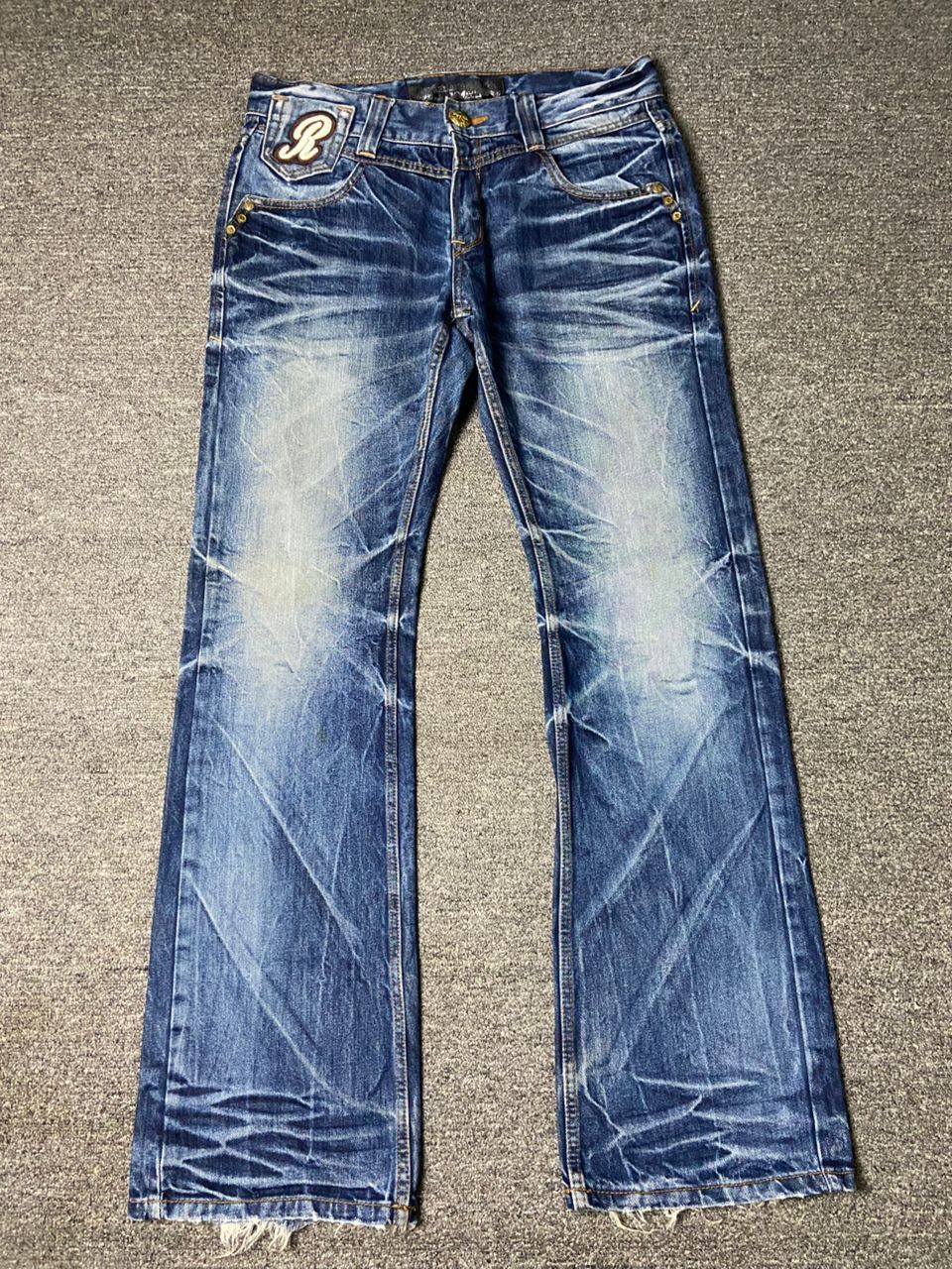 Japanese Brand 🔥Vintage RED PEPPER Distressed Denim Jeans🔥 (136) Size US 34 / EU 50 - 2 Thumbnail