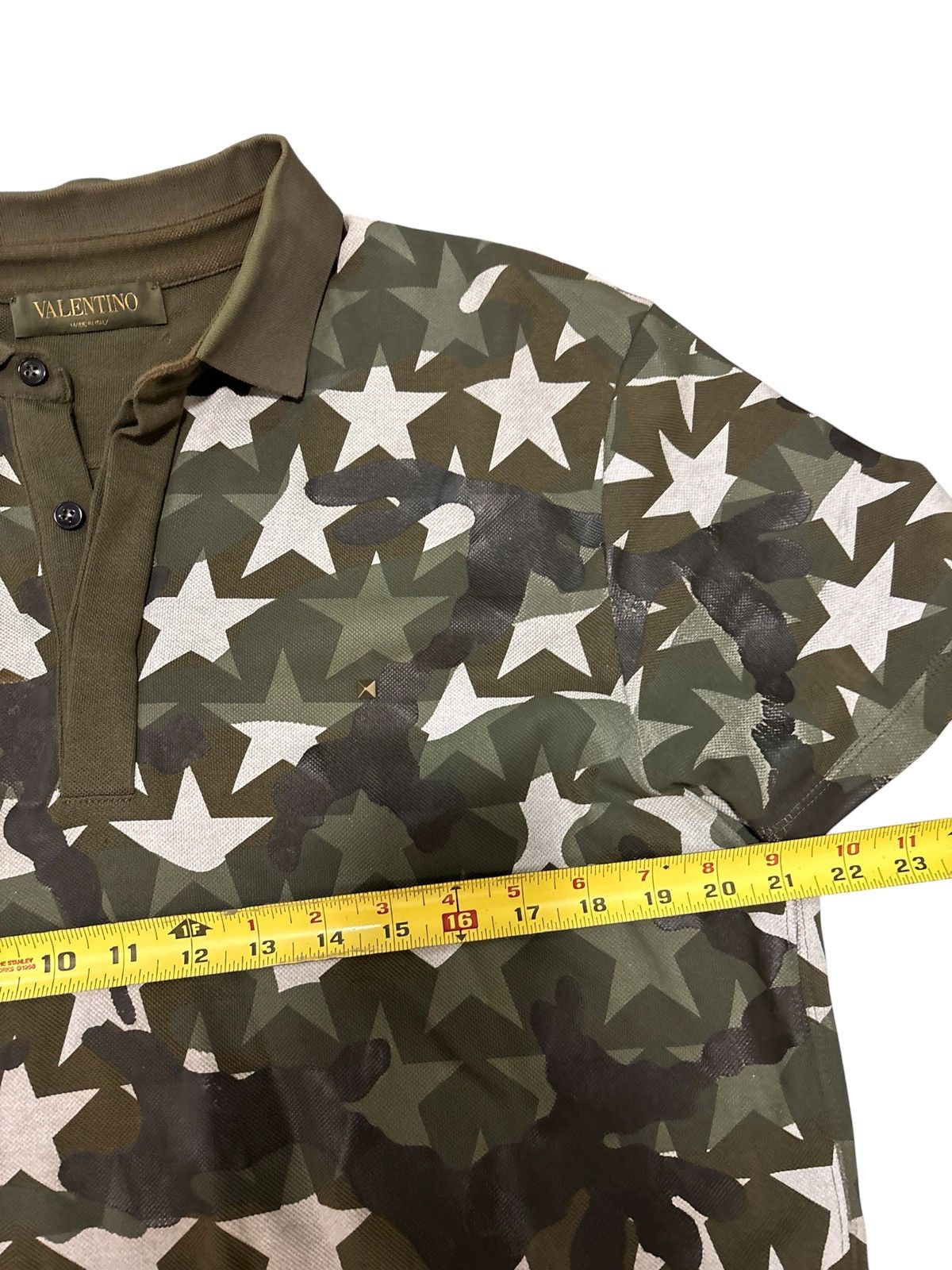 Valentino Valentino Camo Star All Over Print Polo Mens Medium Size US M / EU 48-50 / 2 - 11 Thumbnail