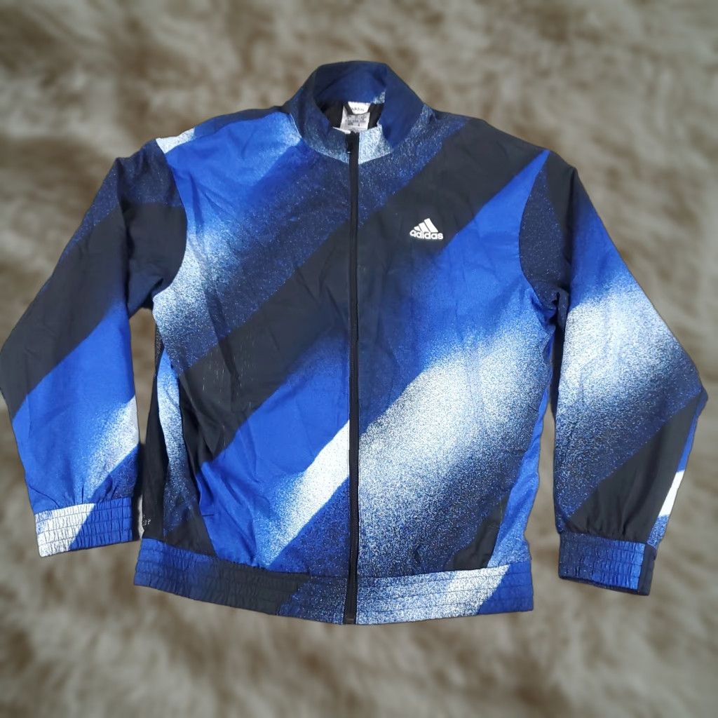 Adidas Adidas Jacket Mens XS Blue Full Zip Windbreaker Adult Regular Size XS / Blue / Windbreaker / Adidas / Jacket / Mens Size US XS / EU 42 / 0 - 1 Thumbnail