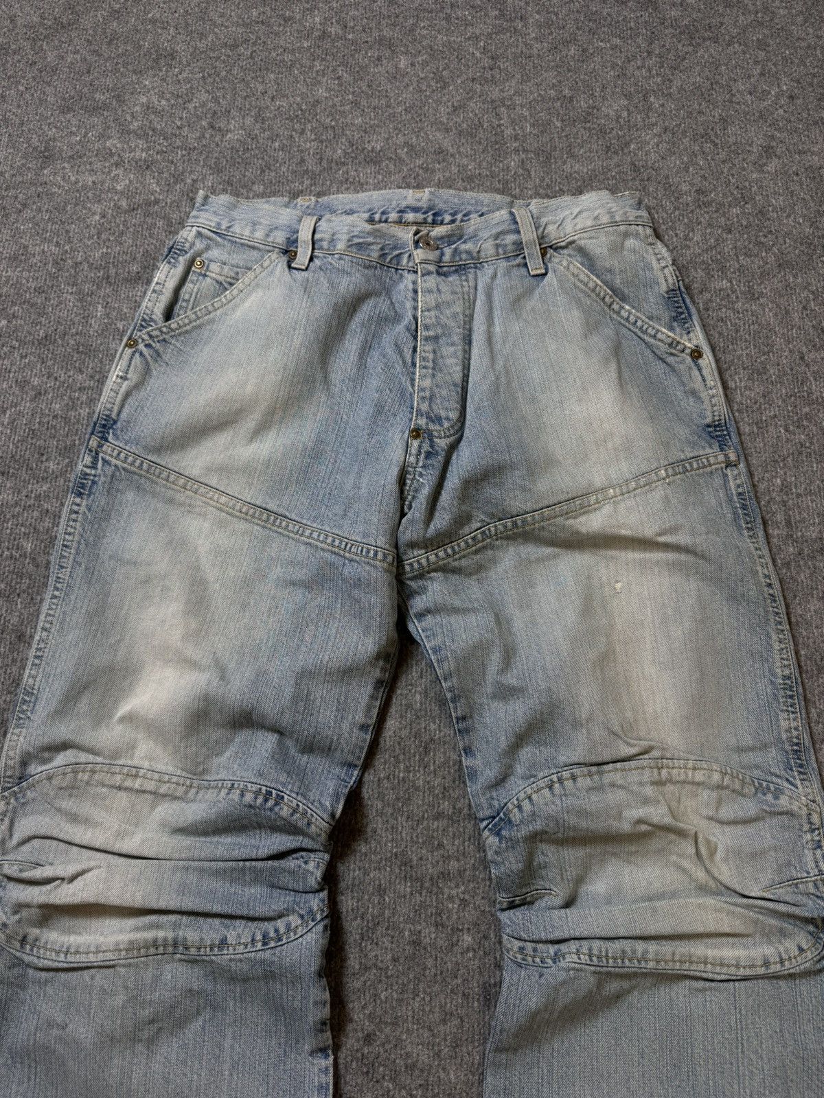 G-Star × Japanese Brand Vintage pants G Star Raw y2k denim washed baggy Japan style Size US 33 - 4 Thumbnail