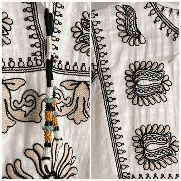 Zara Zara Short Embroidered Dress New | Grailed