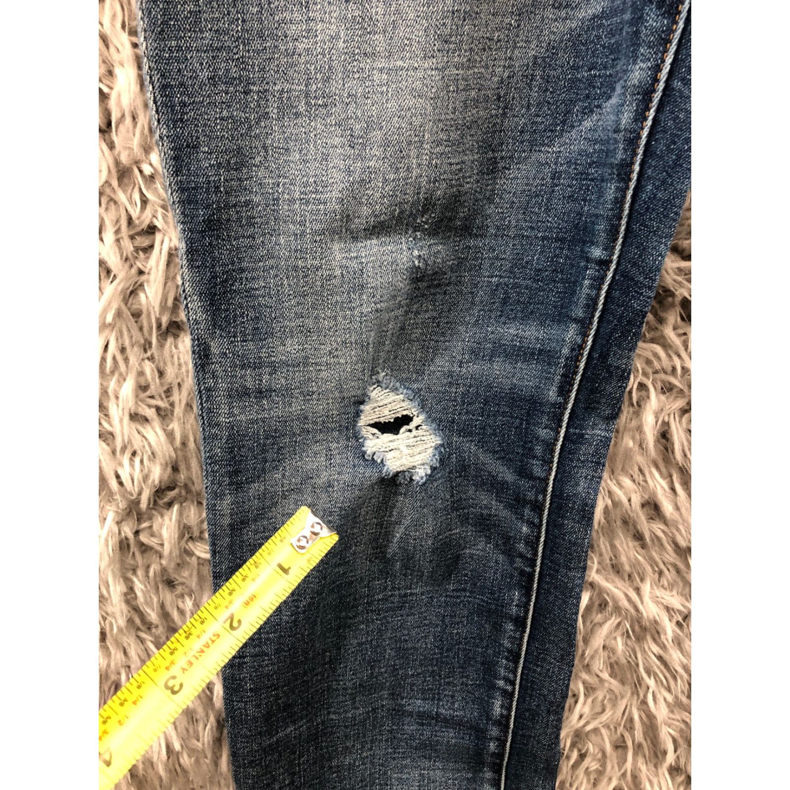 J.Crew J.CREW Jeans 28 Womens Mid Rise Dark Wash Blue Denim Stretch Skinny Regular Women’s Size 28 Denim Jeans Size 28" / US 6 / IT 42 - 5 Thumbnail