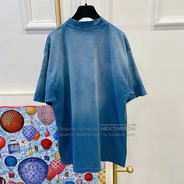 Balenciaga Balenciaga Blue letter short-sleeve Size US XS / EU 42 / 0 - 2 Thumbnail