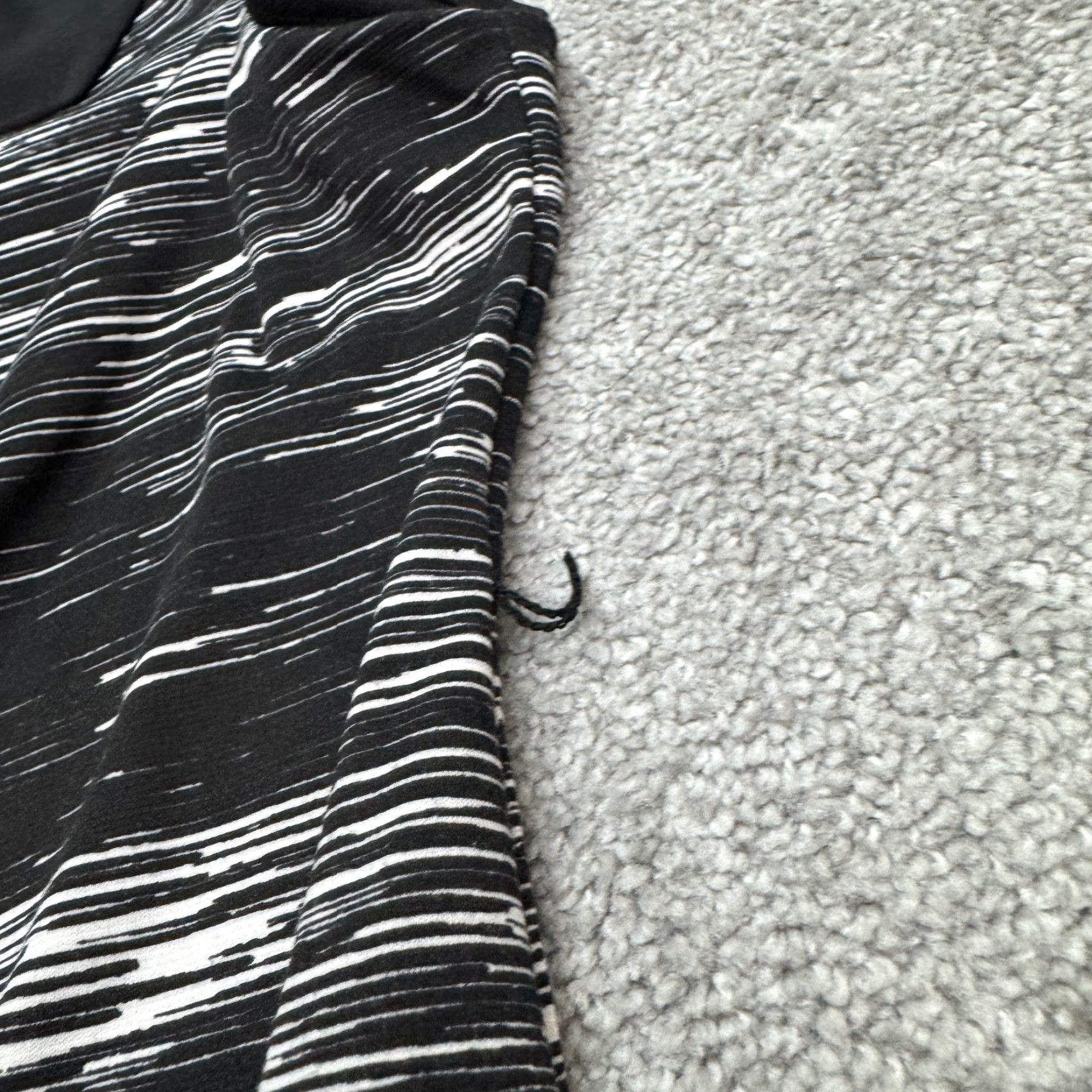 Calvin Klein Calvin Klein Midi Sheath Shift Dress Womens 16 Black White Abstract Cap Sleeve Size XXL / US 16-18 / IT 52-54 - 4 Thumbnail