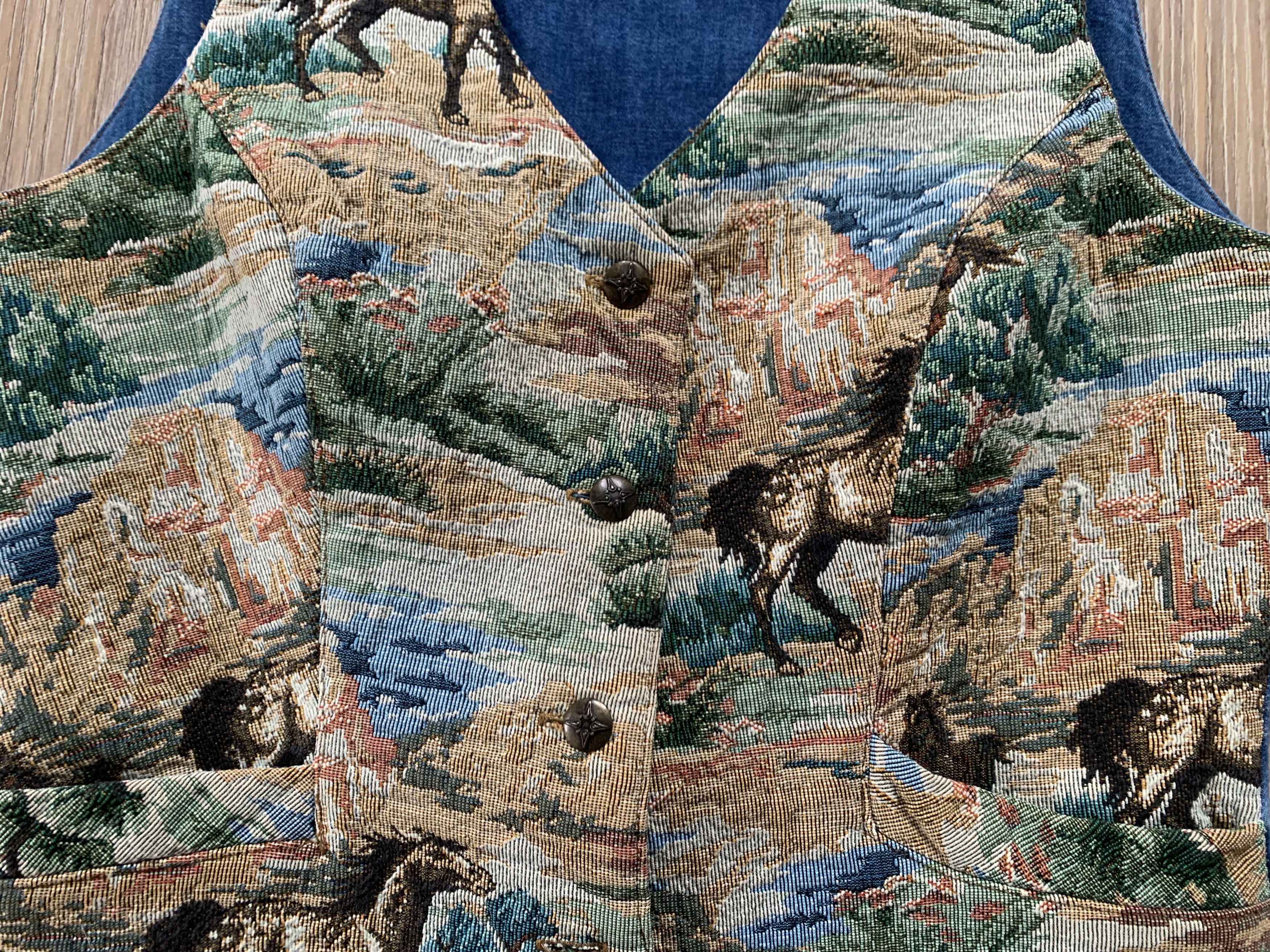 Guess Guess Jeans Horse Tapestry Western Vest Size M / US 6-8 / IT 42-44 - 7 Thumbnail