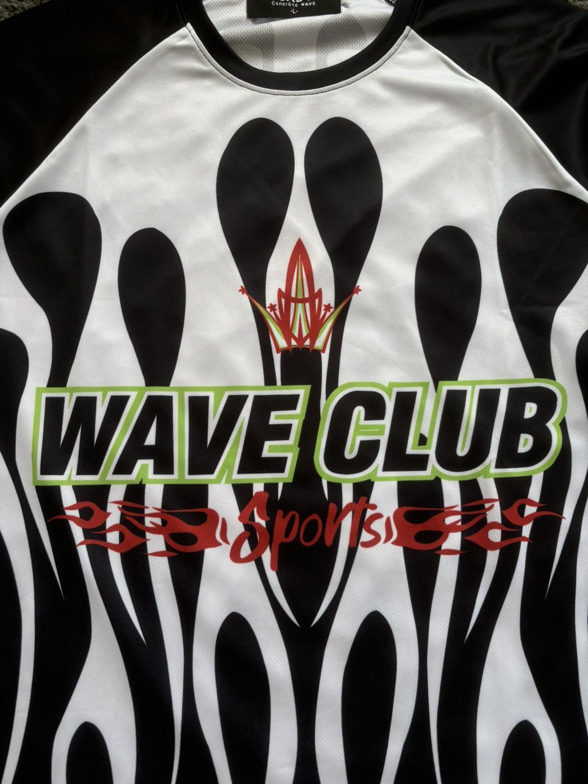 Other Vintage duckdive waveclub racing unisex white black jersey Size US L / EU 52-54 / 3 - 7 Thumbnail