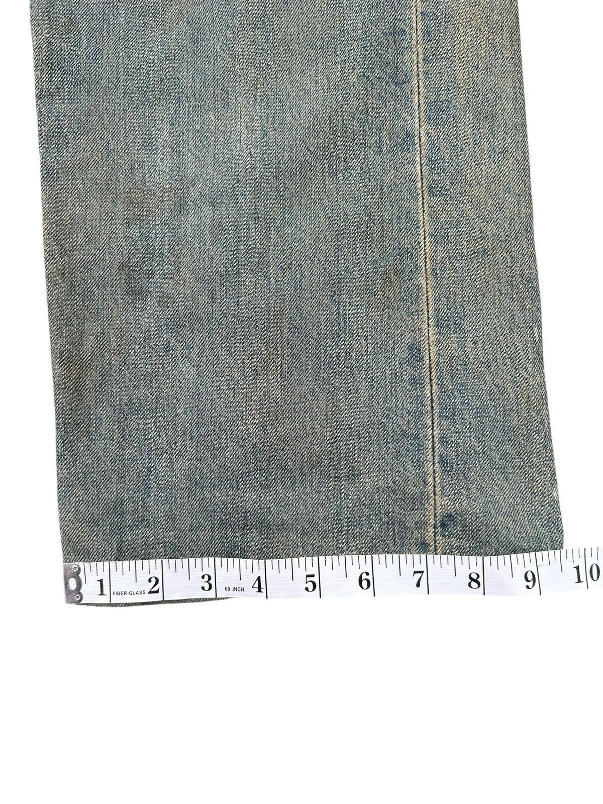 Kapital Thrashed Vintage Edwin 505X Selvedge Rusty Denim Jeans Size US 33 - 24 Thumbnail