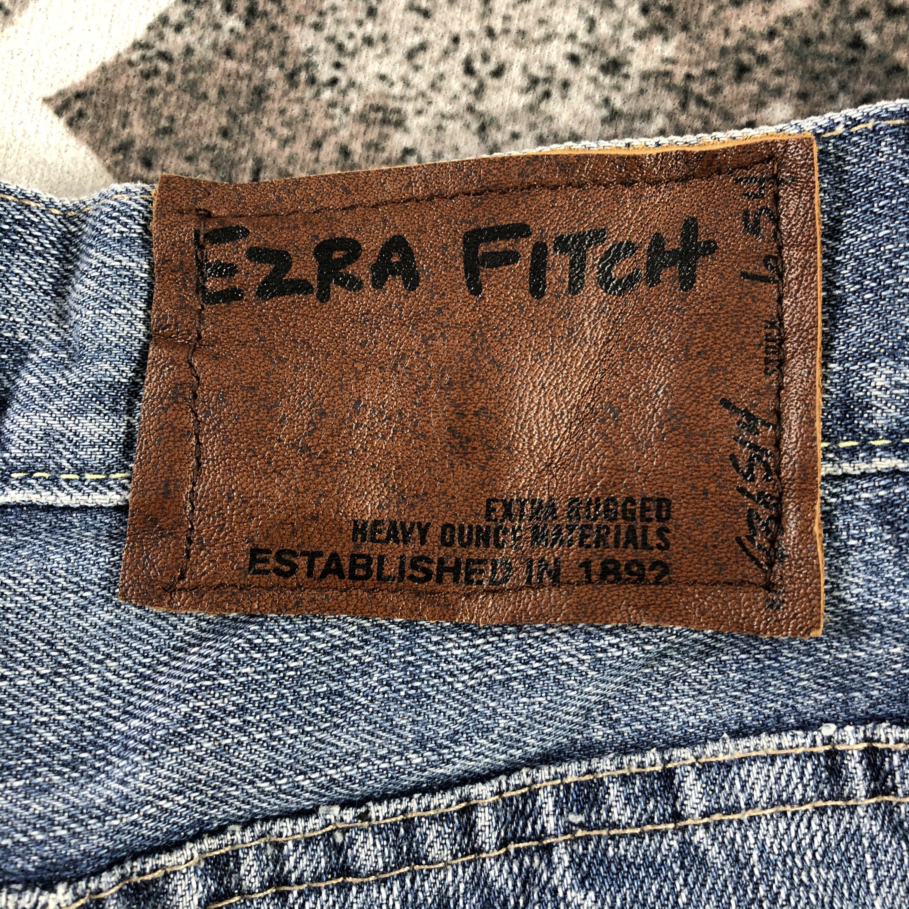 Vintage Ezra Fitch Jeans Medium Wash Distressed Denim KJ1455 Size US 30 / EU 46 - 5 Thumbnail