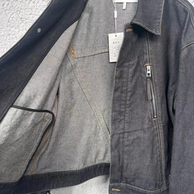 Loewe LOEWE Black-gray geometric denim jacket Size XL / US 12-14 / IT 48-50 - 5 Thumbnail