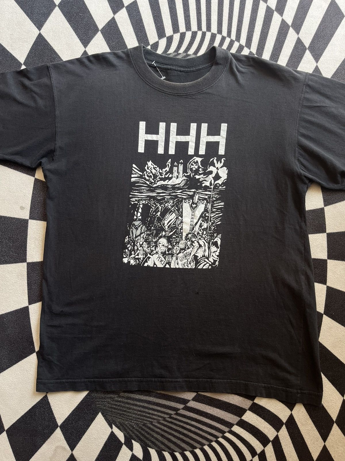 Band Tees Vintage HHH Harina de Huesos Humanos hardcore/punk 80’-90’s Size US L / EU 52-54 / 3 - 3 Thumbnail
