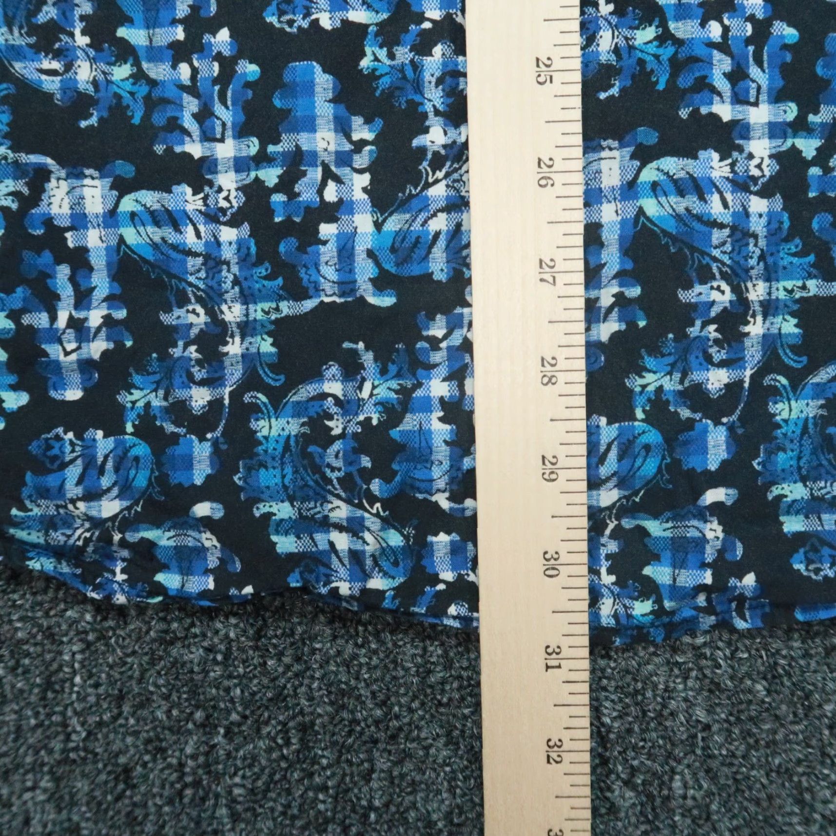 Robert Graham Robert Graham Shirt Mens XXL Blue Black Paisley Floral Button-Up Long Sleeve Classic Fit LS Size US XXL / EU 58 / 5 - 7 Thumbnail