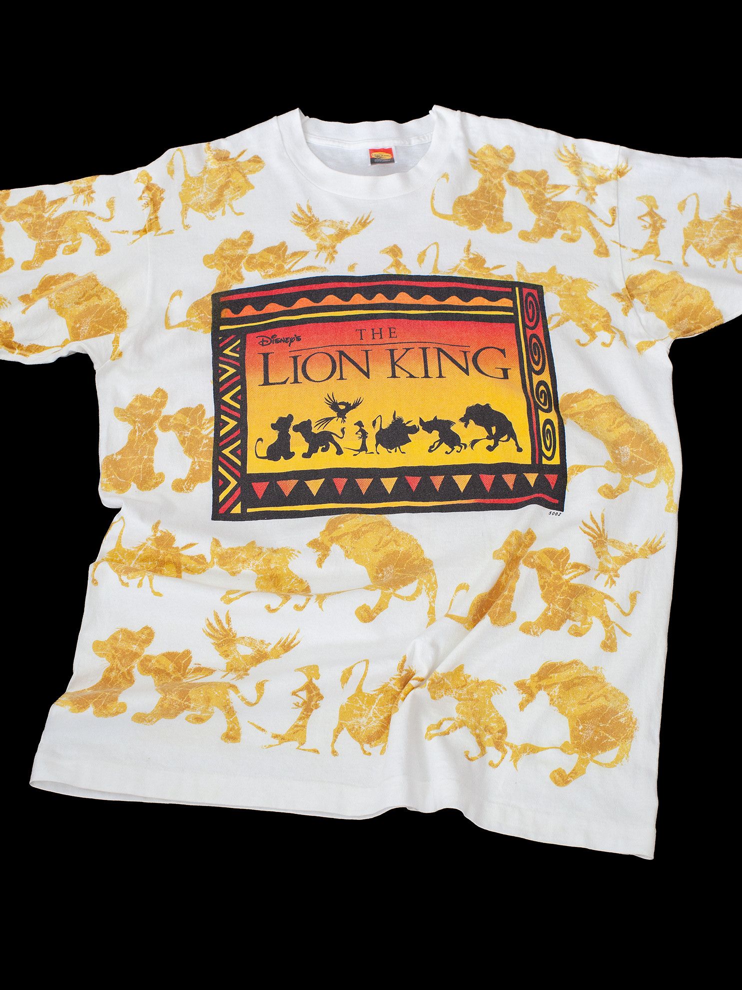 Disney Vintage 90s The Lion King AOP All Over Print Disney T-Shirt Size US XL / EU 56 / 4 - 1 Thumbnail