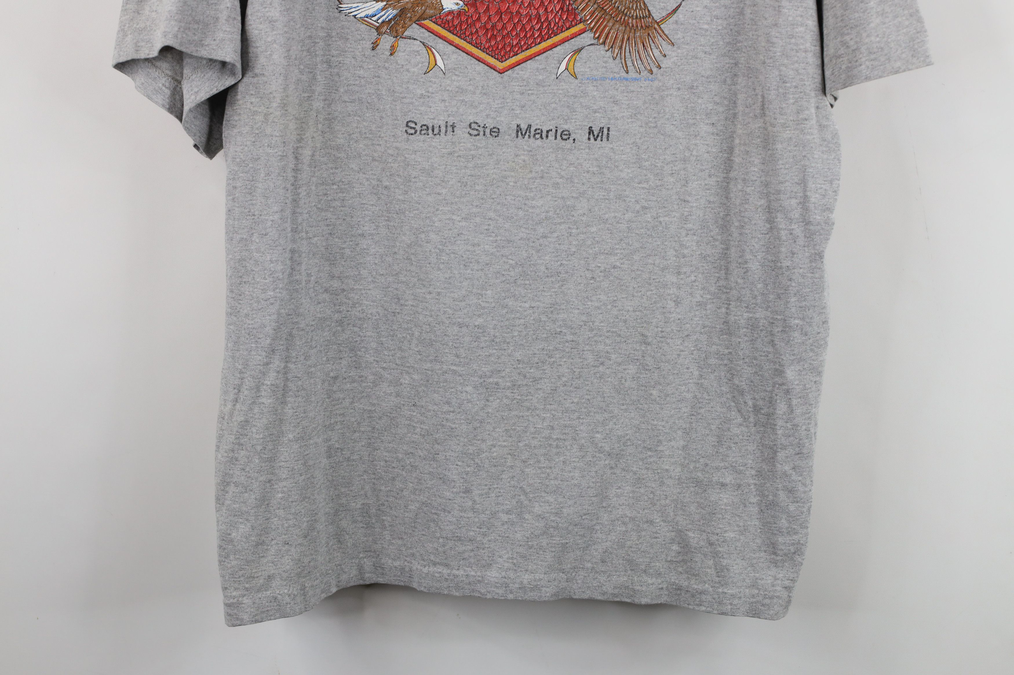Vintage Vintage 90s Streetwear American Bald Eagle T-Shirt USA Size US XXL / EU 58 / 5 - 3 Thumbnail