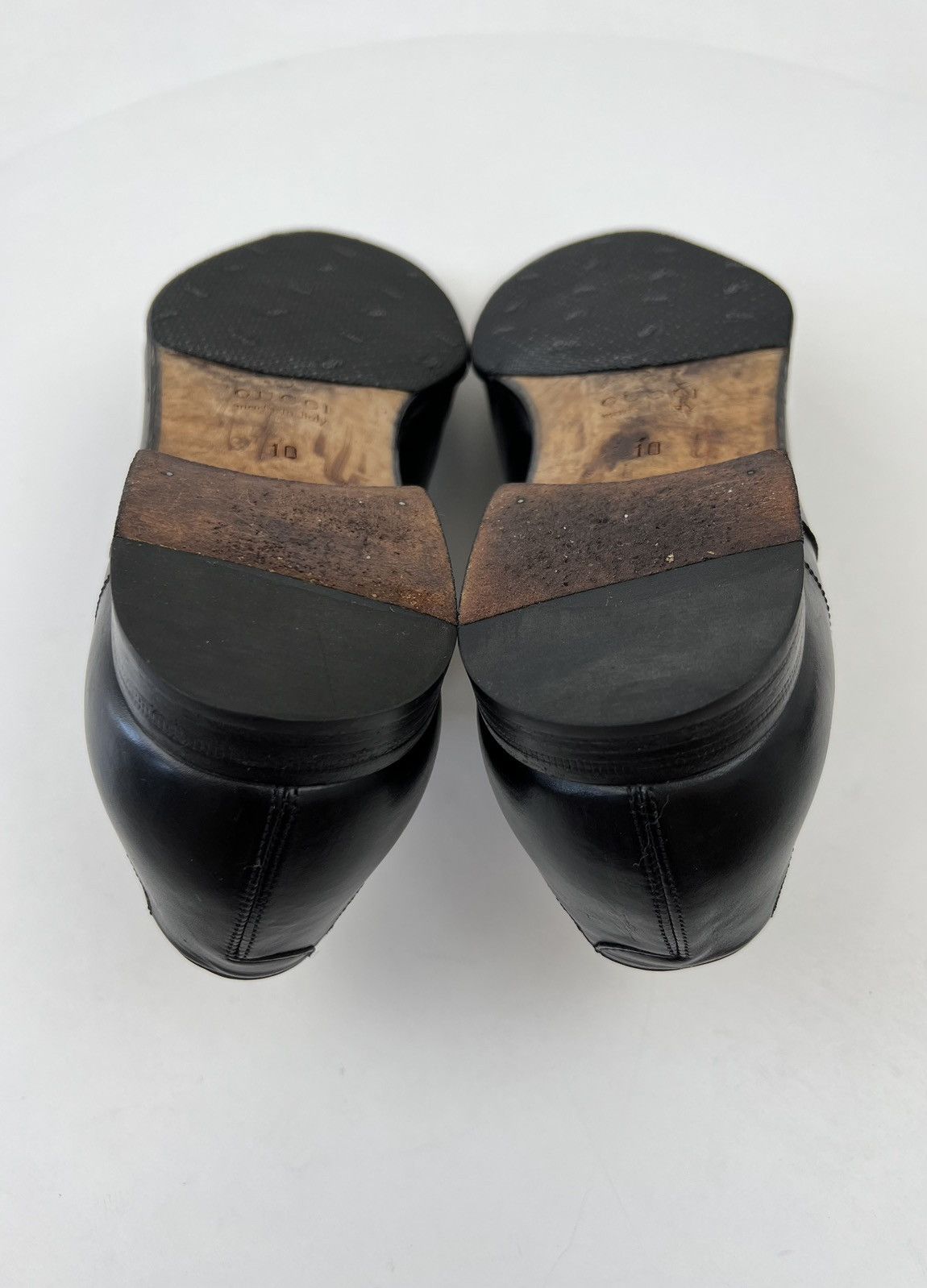 Gucci GUCCI Logo Lace Up Oxfords Leather Shoes Size US 11 / EU 44 - 12 Thumbnail