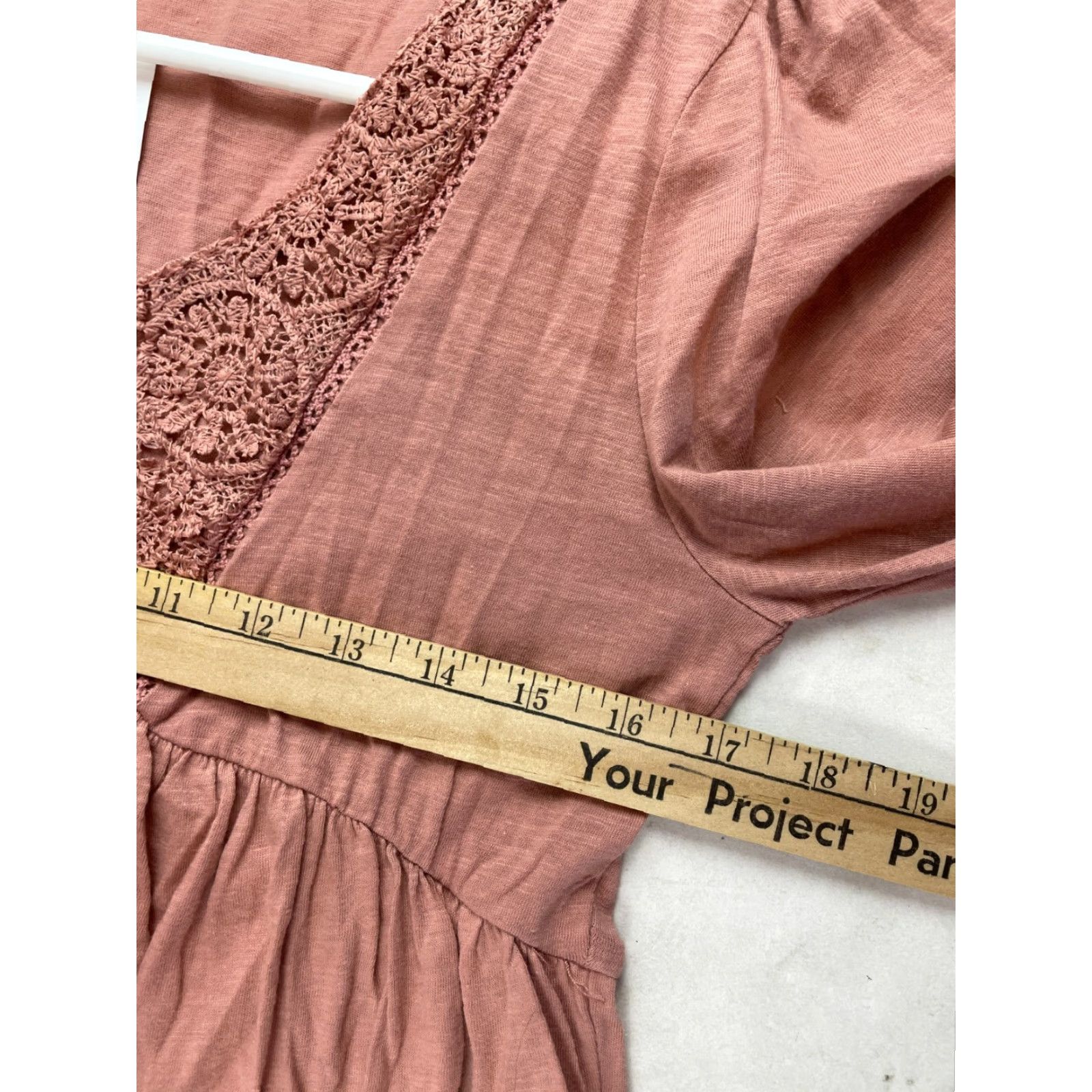 Vintage Derek Heart Peasant Blouse Women's L Rose Pink Embroidered Long Sleeve Tee Size L / US 10 / IT 46 - 3 Thumbnail
