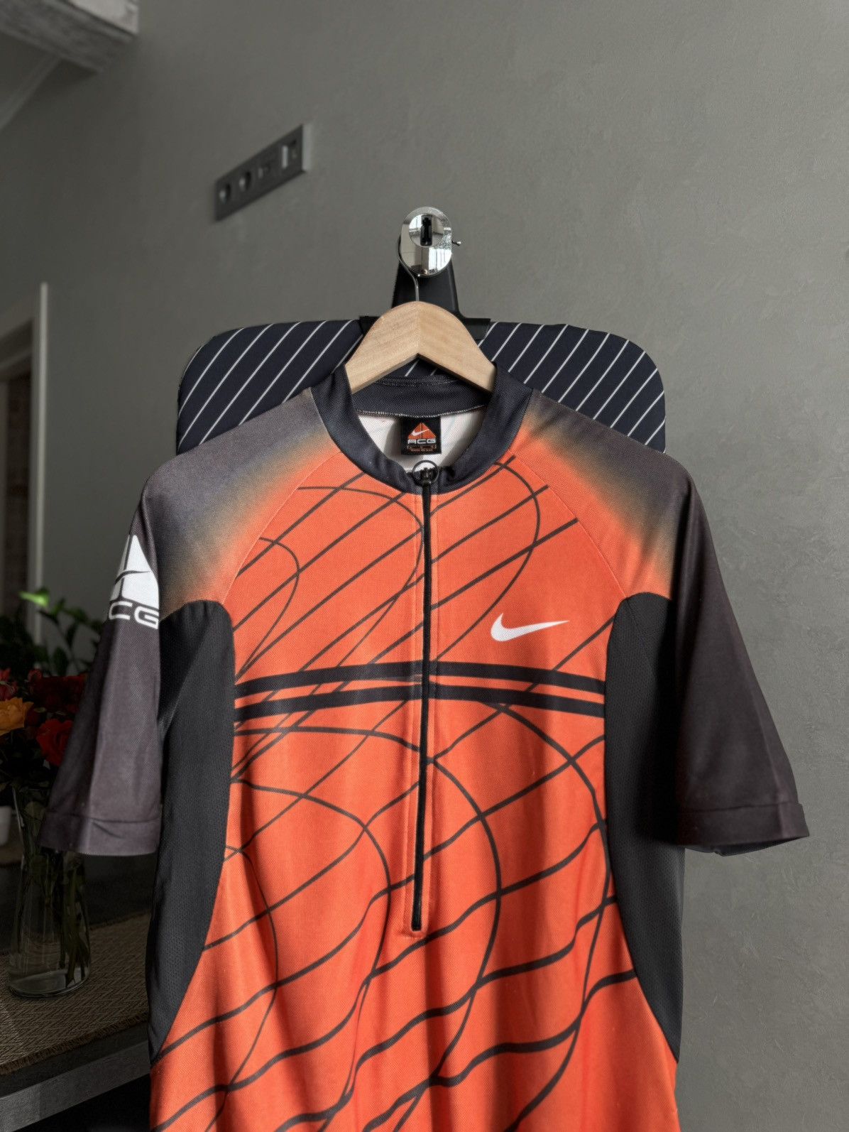 Nike ACG Nike ACG Vintage Logo Sports Blockcore Zip Jersey Cycling Size US L / EU 52-54 / 3 - 3 Thumbnail