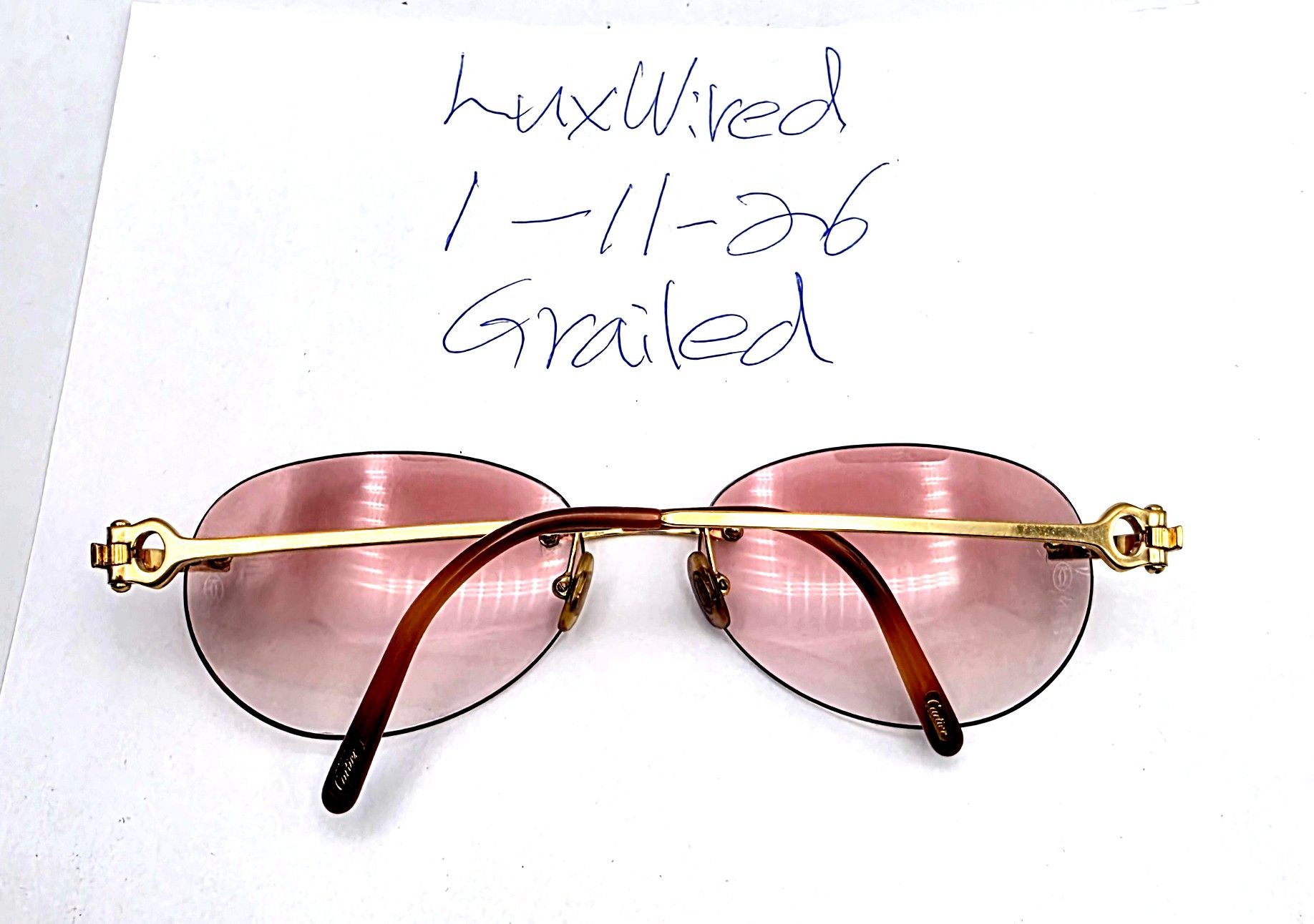 Cartier Authentic Cartier Bolon Gold Glasses CT00450 Size ONE SIZE - 14 Thumbnail