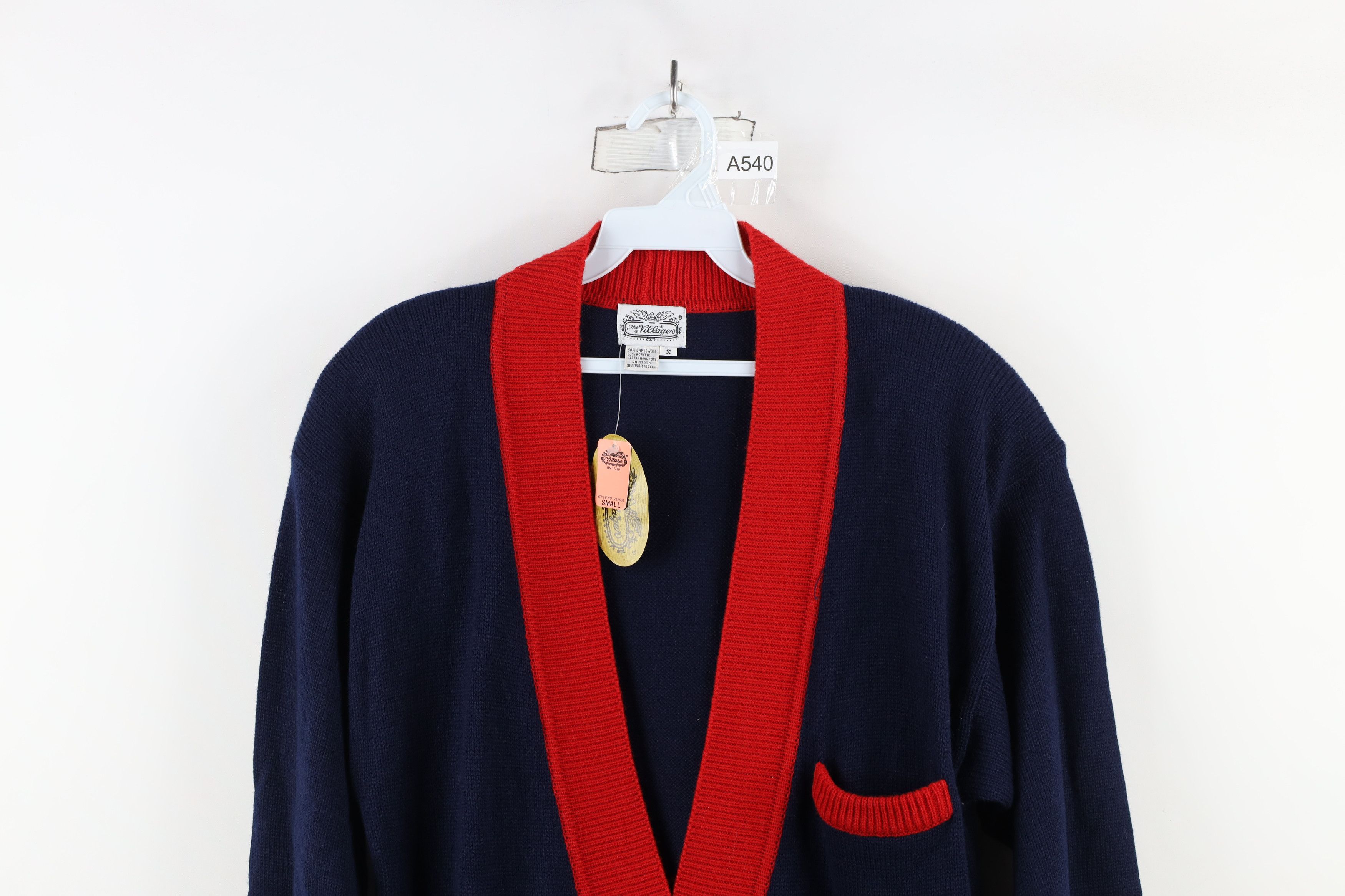 Vintage Deasdstock Vintage 90s Streetwear Knit Cardigan Sweater Size S / US 4 / IT 40 - 2 Thumbnail