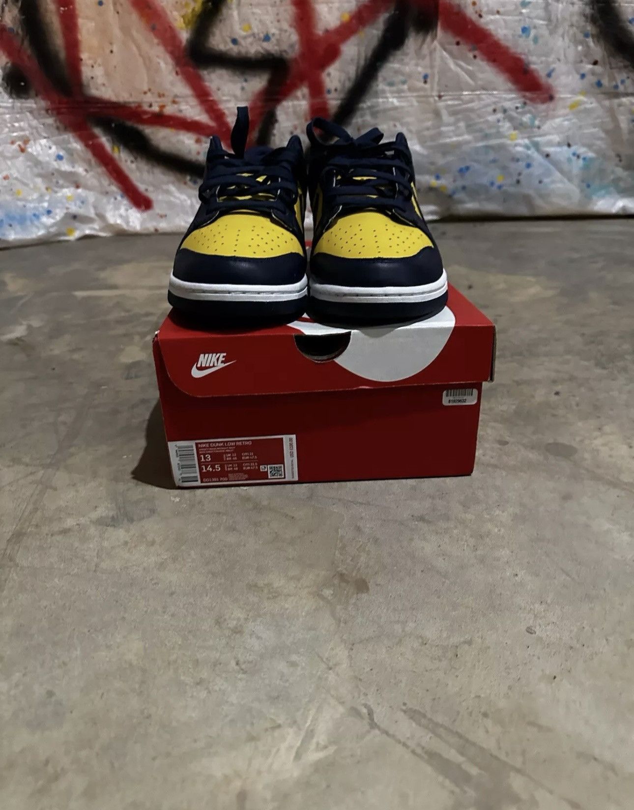 Nike Dunk Low 'Michigan' 2021 Size US 13 / EU 46 - 1 Thumbnail