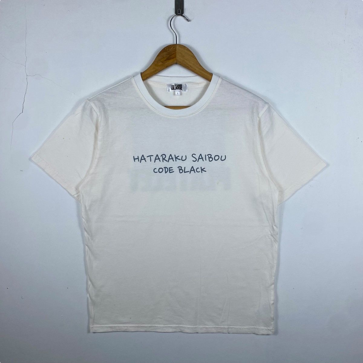 Anime × Japanese Brand HATARAKU SAIBOU Code Black Platelet Anime Manga Tee Shirt Size US L / EU 52-54 / 3 - 4 Thumbnail