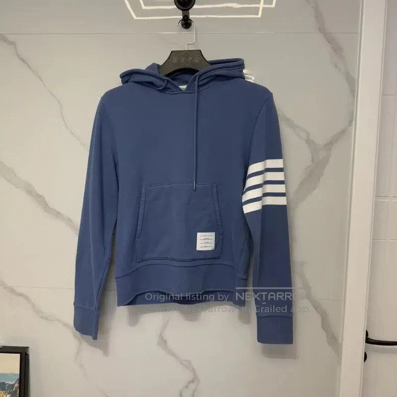 Thom Browne Thom Browne Women’s Sky Blue Cropped Hoodie . Size S / US 4 / IT 40 - 1 Thumbnail