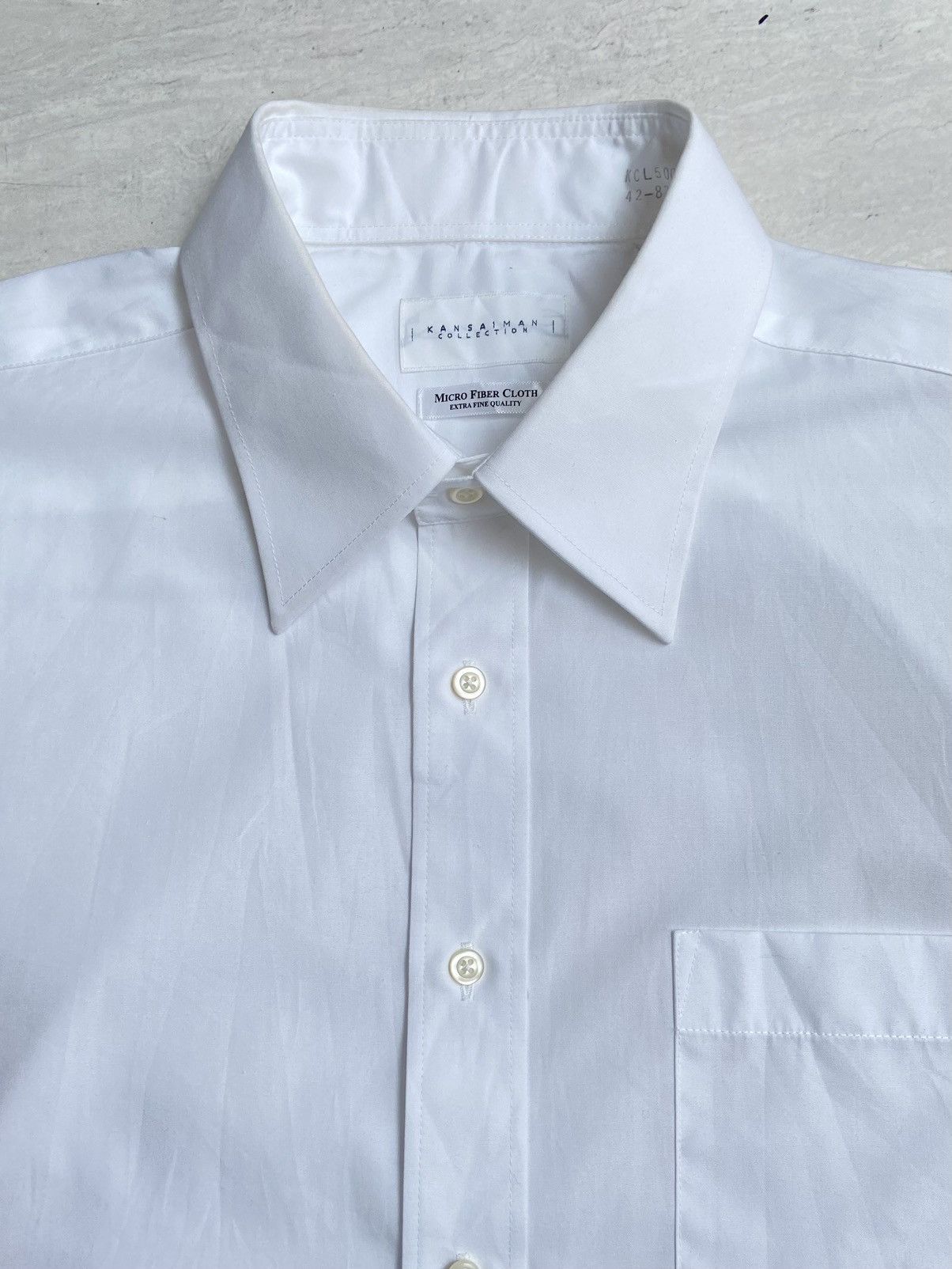 Japanese Brand × Kansai Yamamoto × Seditionaries KANSAI MAN Micro Fiber Cloth White Shirt Size US L / EU 52-54 / 3 - 9 Thumbnail