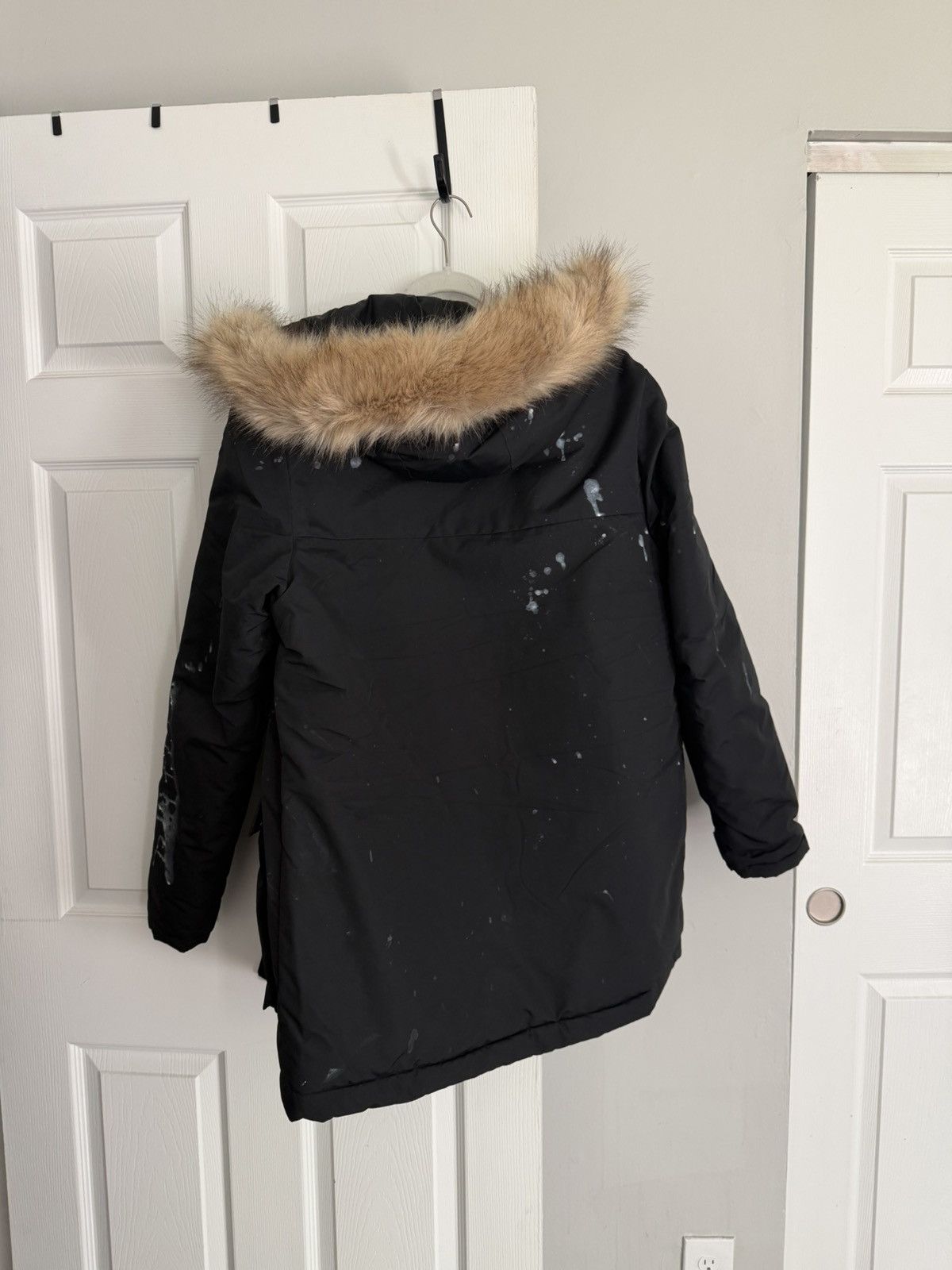 Adidas Adidas Fur + paint splatter jacket/coat Size US L / EU 52-54 / 3 - 4 Thumbnail