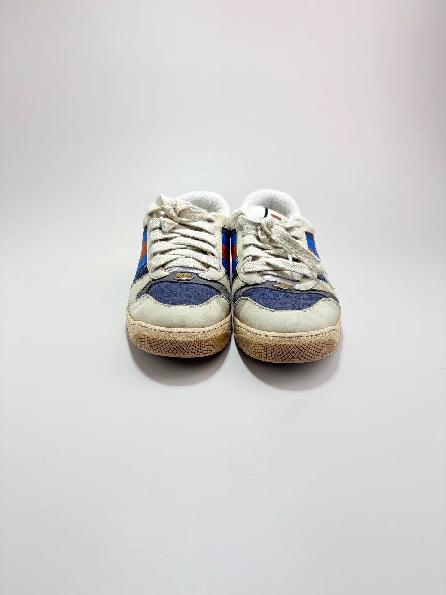 Gucci GUCCI Red & Blue Screener Sneakers K1 Size US 10 / EU 43 - 2 Thumbnail