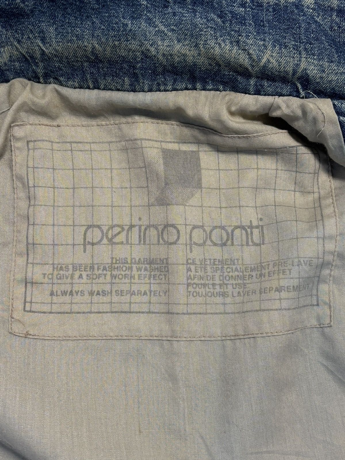 Vintage 1980s Denim Bomber Jacket Vintage Stone Wash Teddy Slimane Size US M / EU 48-50 / 2 - 5 Thumbnail