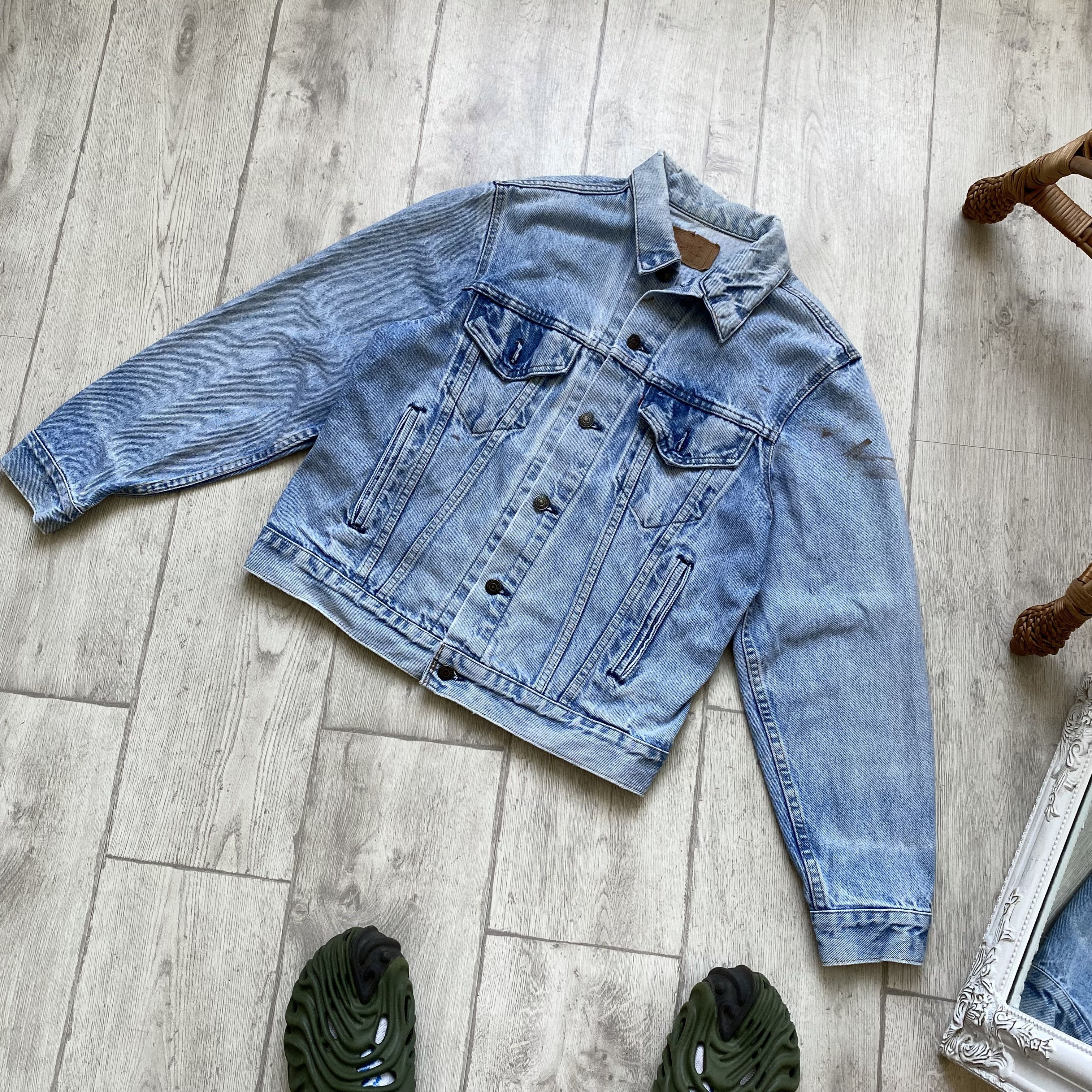 Levi's Vintage Clothing Vintage 80s Levis denim jacket trucker distressed Made USA Size US M / EU 48-50 / 2 - 9 Thumbnail