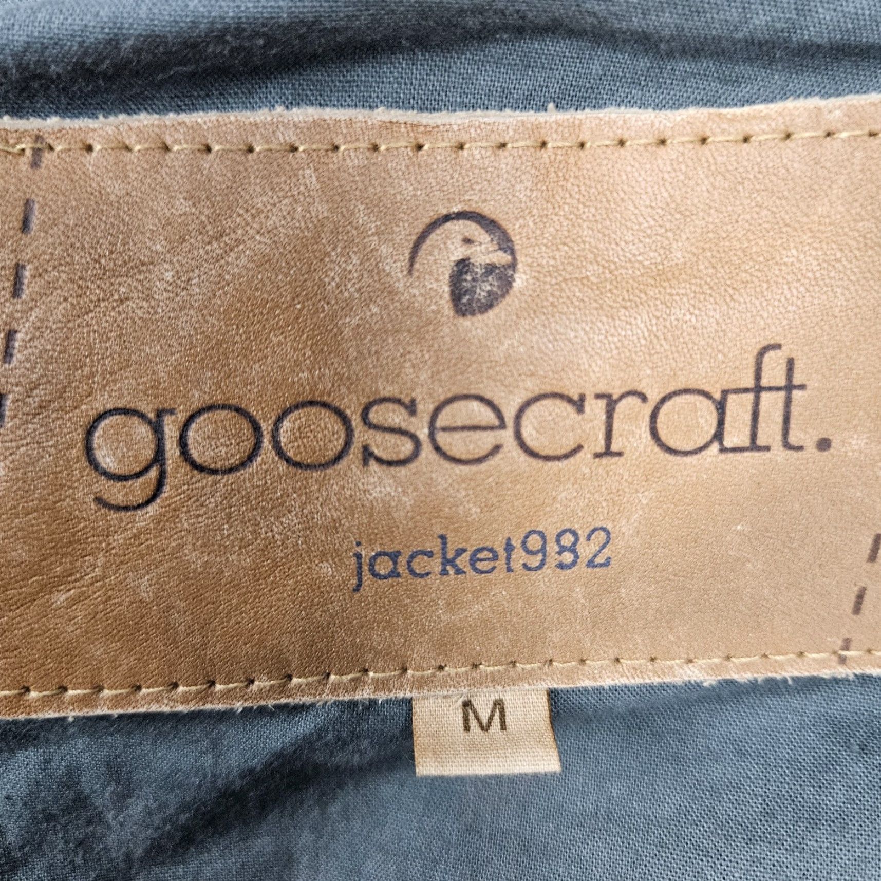 GOOSECRAFT Goosecraft Jacket Black Genuine Leather Short Moto Quilted Cotton Lined Zip Pockets Bands Collar Men M 41in Chest Size US M / EU 48-50 / 2 - 3 Thumbnail