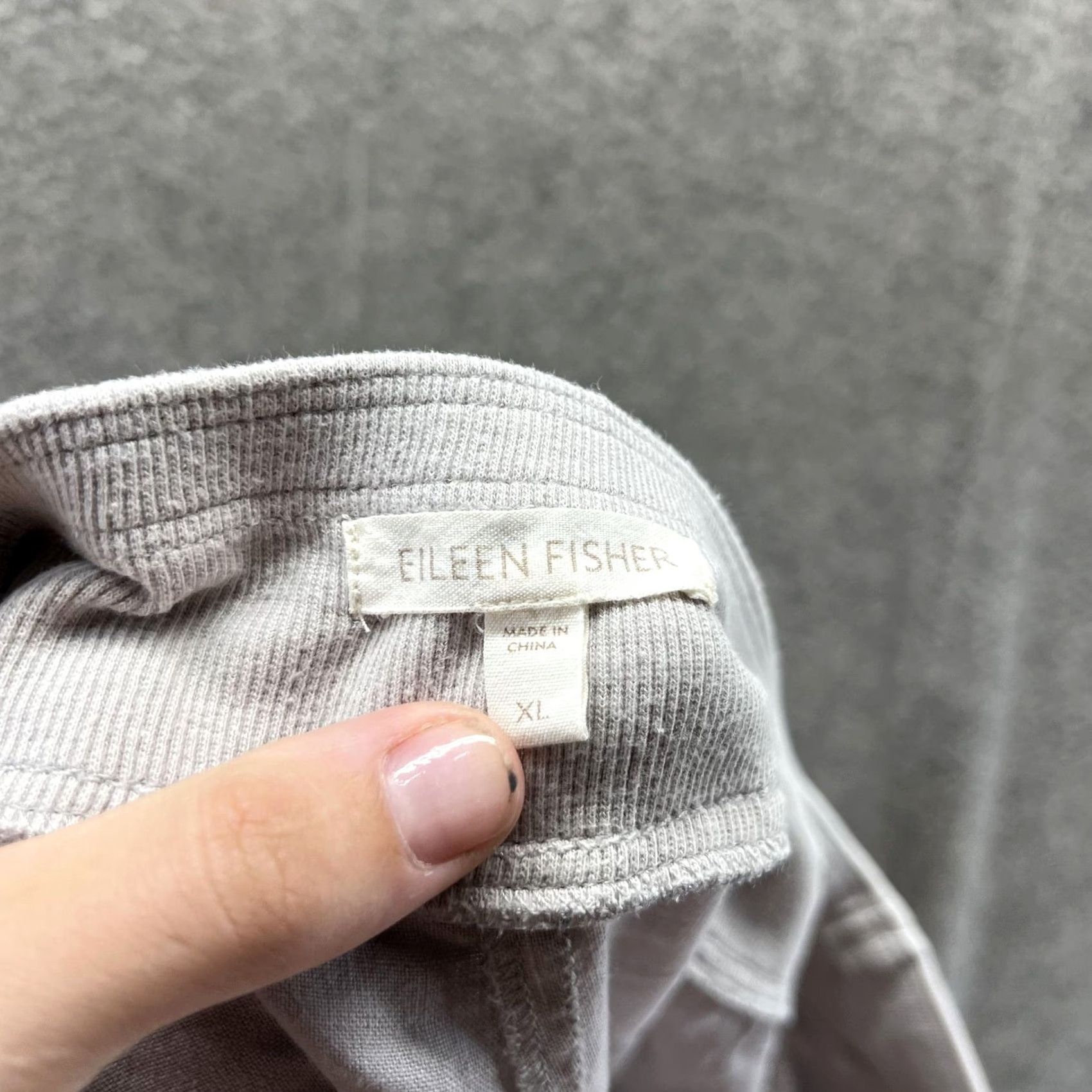 Eileen Fisher Eileen Fisher Pants Womens XL Gray Cropped Straight Leg Drawstring Pull On Size 40" / US 18 - 3 Thumbnail