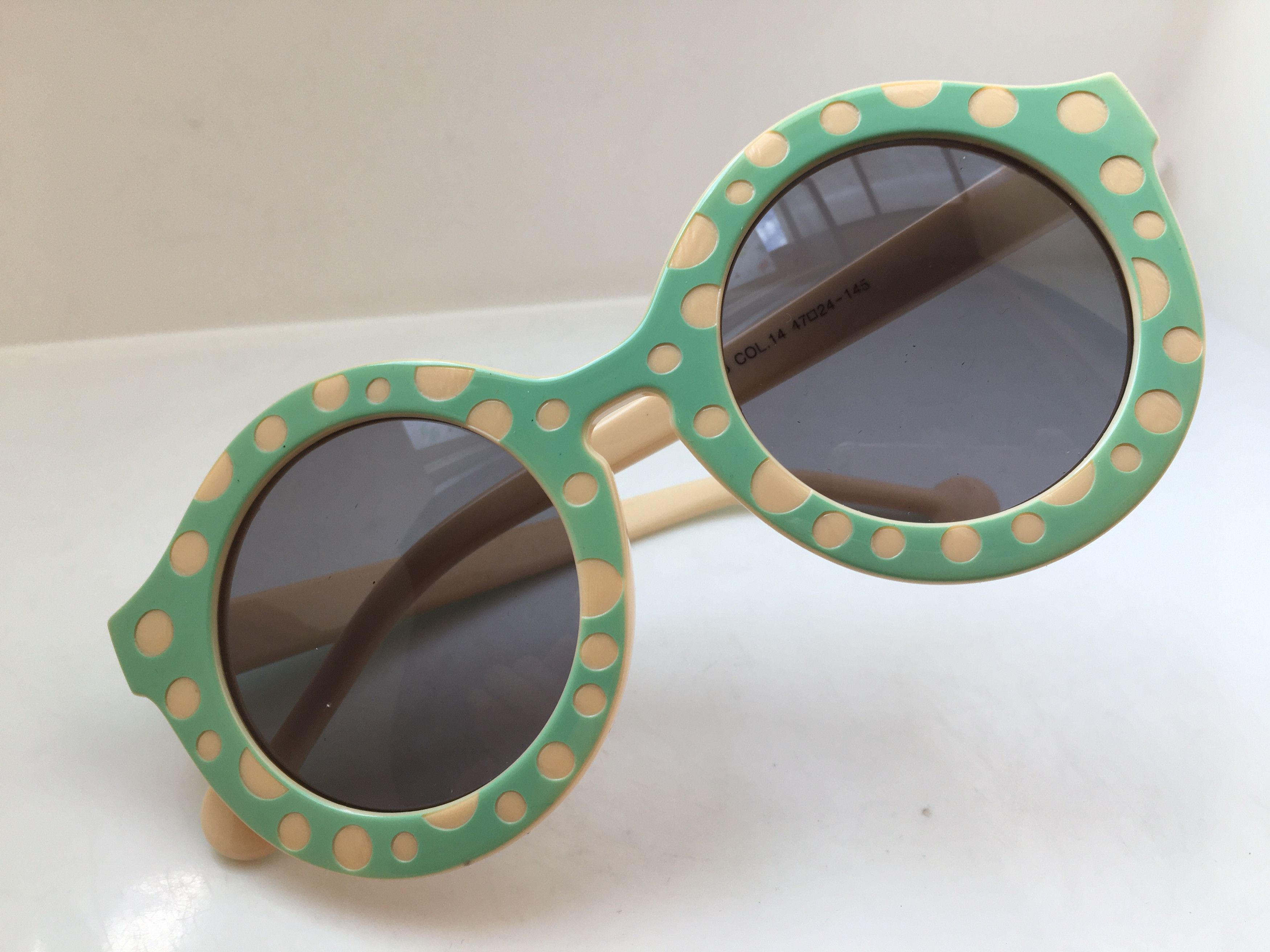 Vintage Vintage OP ART PIN UP GIRL Round Sunglasses Frame Size ONE SIZE - 5 Thumbnail
