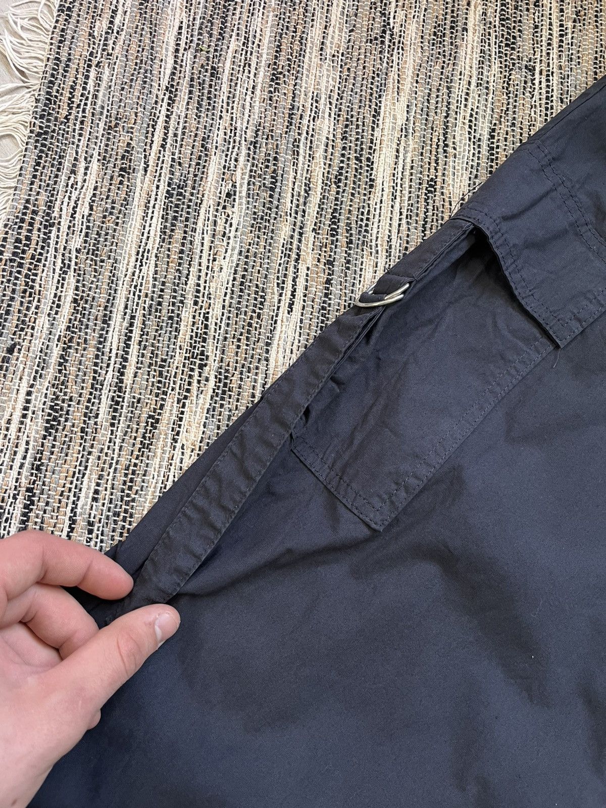 Japanese Brand × Vintage Y2K Vintage Navy Parachute Nylon Pants Japanese Avantgarde Size US 32 / EU 48 - 8 Thumbnail