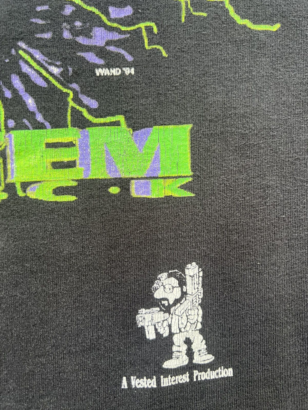 Fruit Of The Loom × Vintage VTG 1994 System Shock Video Game Tee Shirt Promo Bioshock Size US XL / EU 56 / 4 - 5 Thumbnail