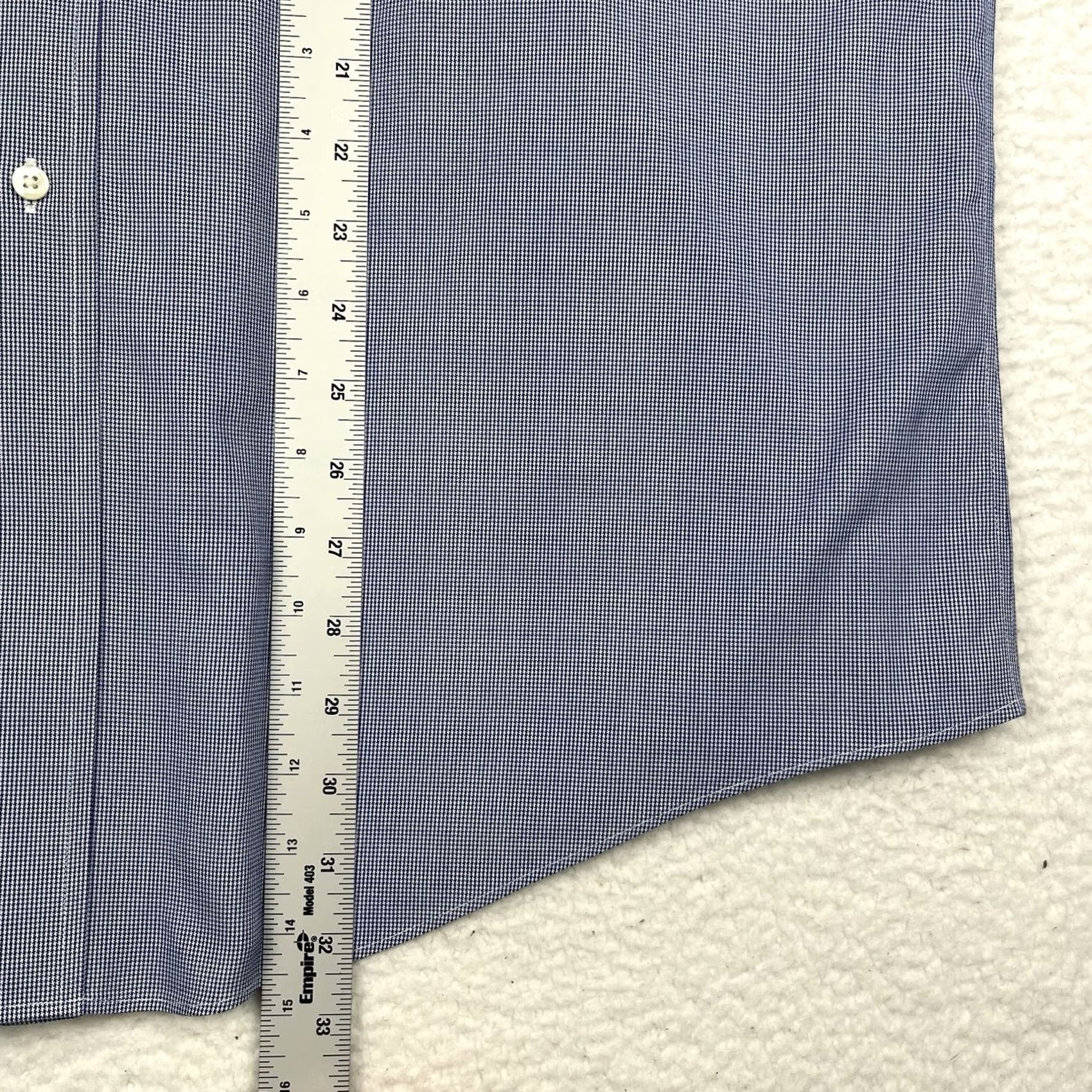 Brooks Brothers Brooks Brothers Oxford Button Down Shirt Blue 16.5-34/5 Cotton Houndstooth Dress Shirt Men Regular Button-Down Non-Iron Long Sleeve Size US S / EU 44-46 / 1 - 6 Thumbnail