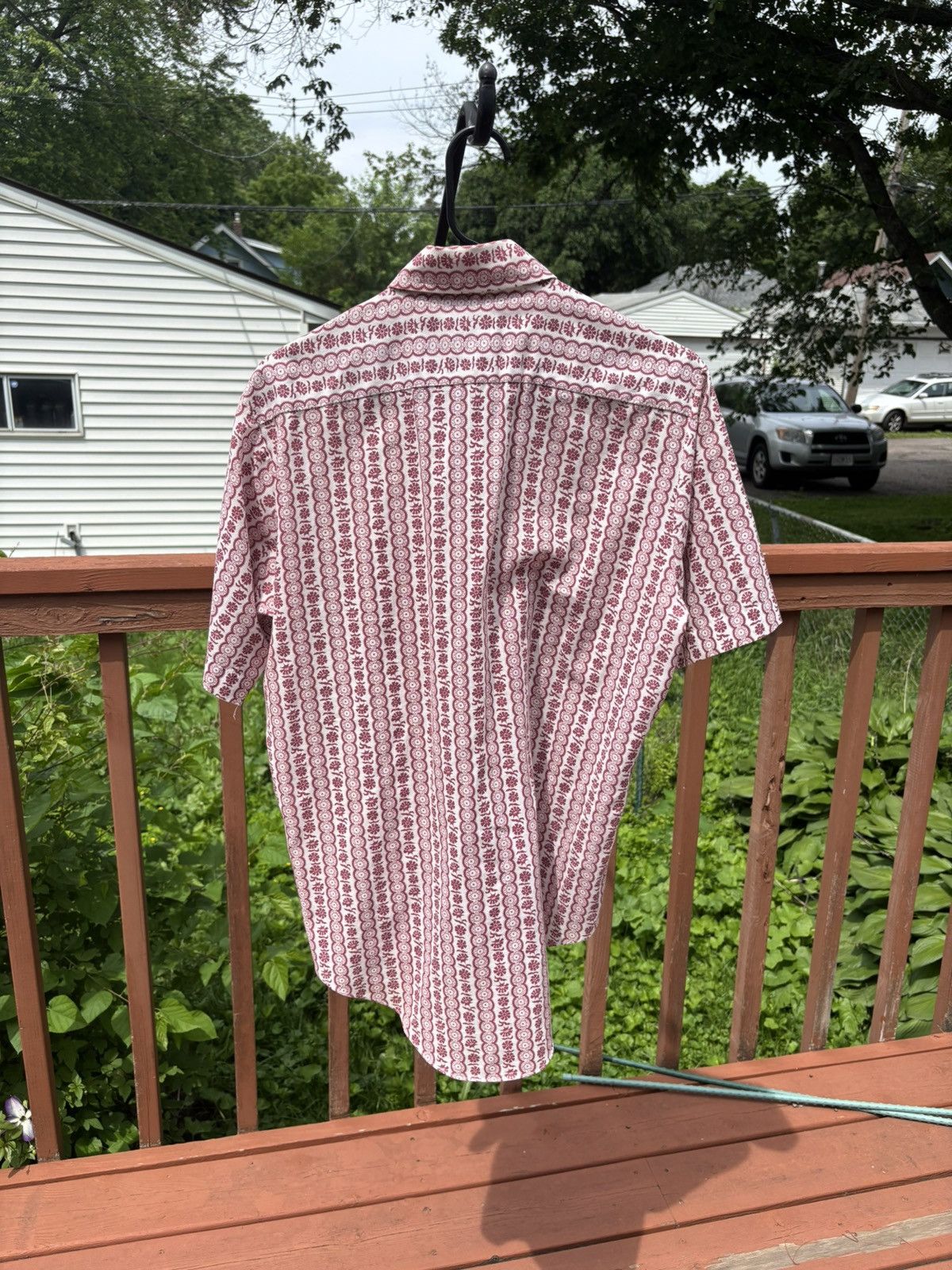 Vintage Red 1970’s button down Size US L / EU 52-54 / 3 - 2 Thumbnail