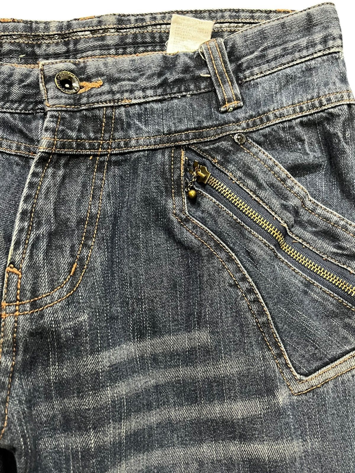 Hysteric Glamour Vintage Double Focus Double Waist Grunge Denim Size US 33 - 4 Thumbnail